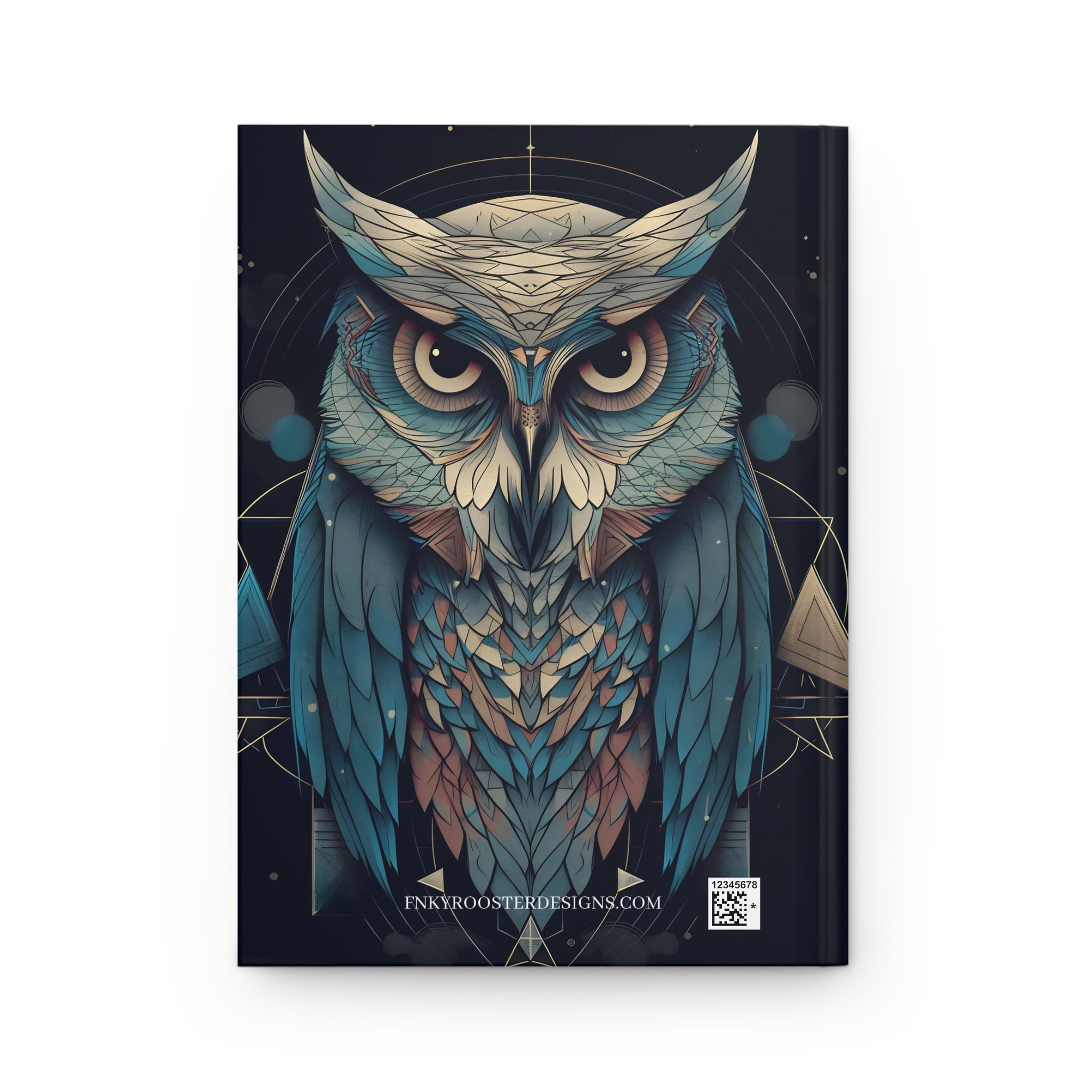 Sacred Geometric OWL Hardcover Journal (Back to School / Gratitude / Manifesting Journal)