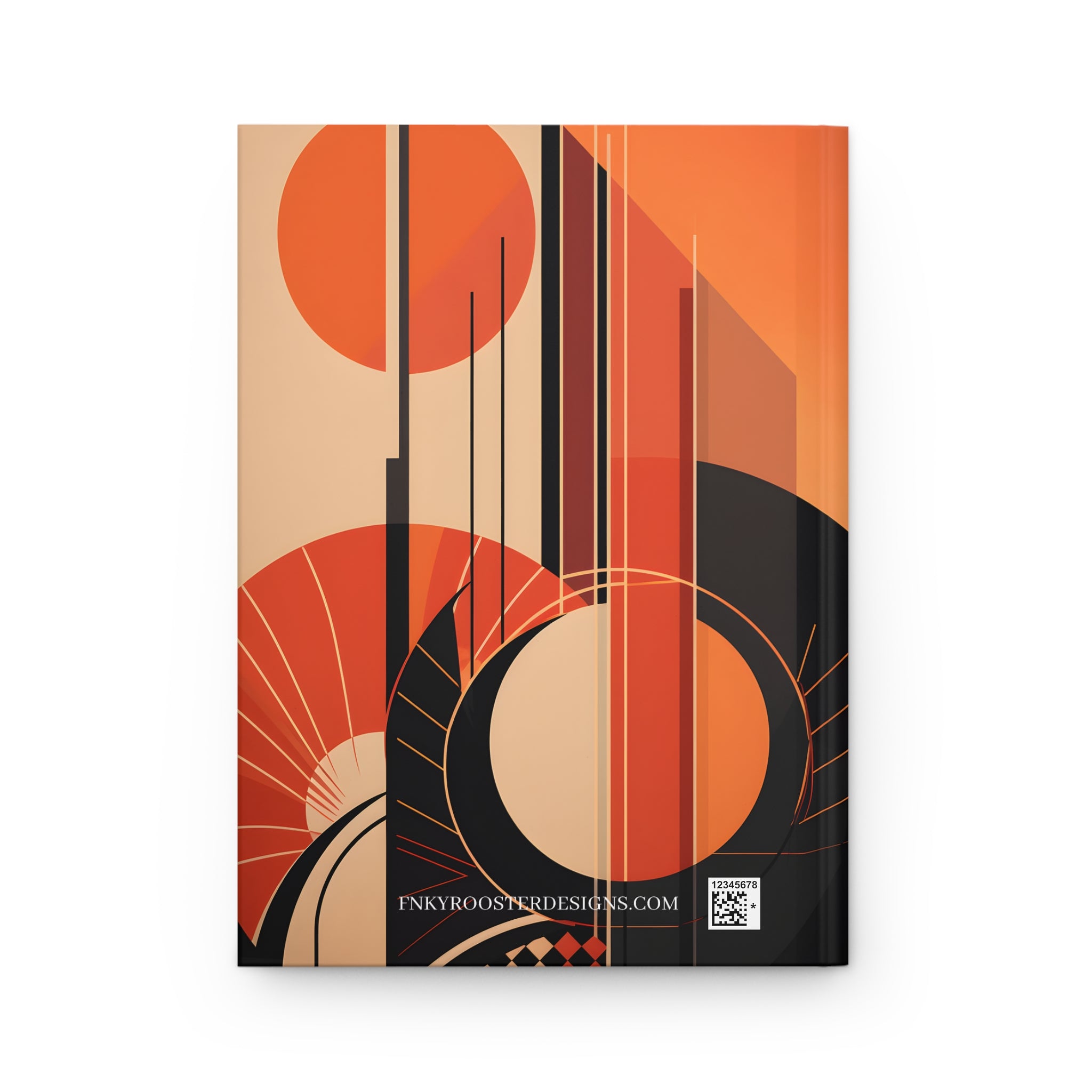 Art Deco Rule-Lined Hardcover Journal (Back to School / Gratitude / Manifesting Journal)