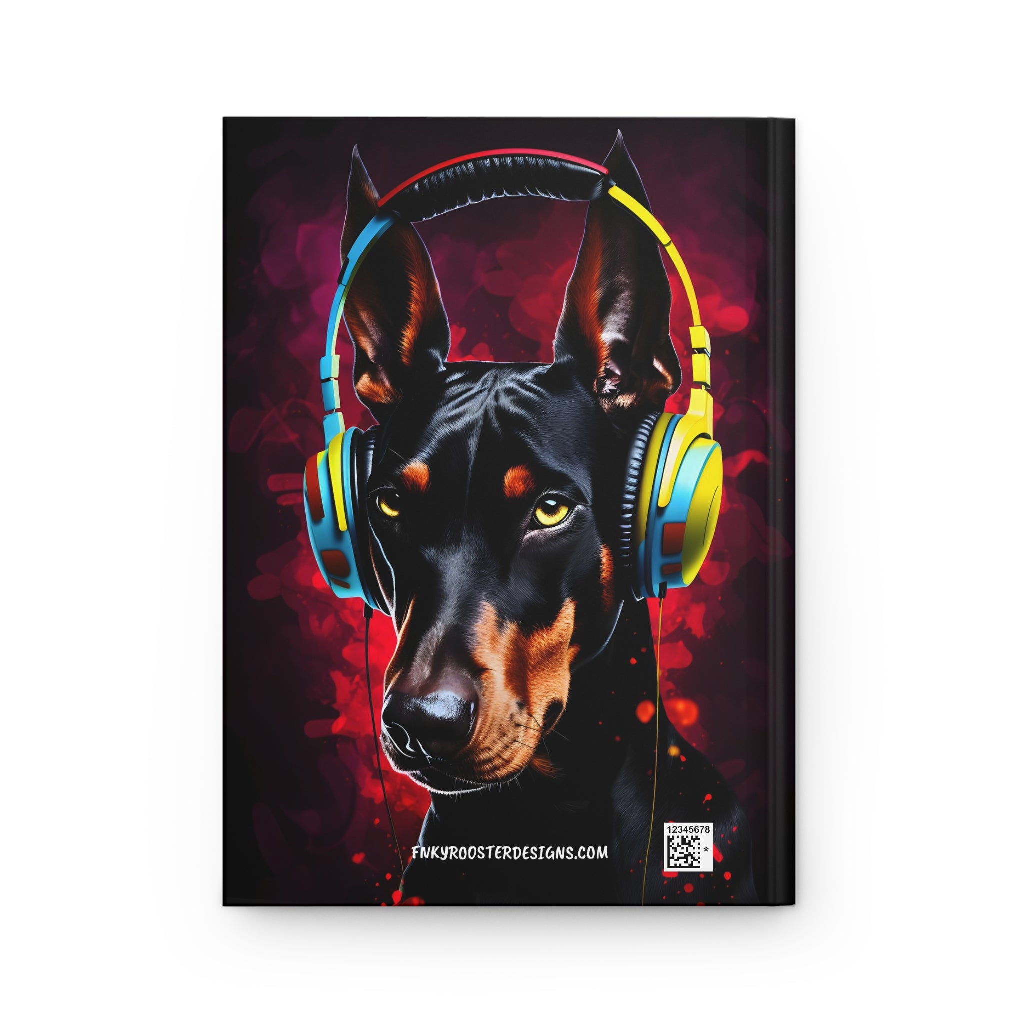 Doberman Beats Street Art Hardcover Journal Great gift for Dog lovers (Gratitude / Manifesting / Affirmation)