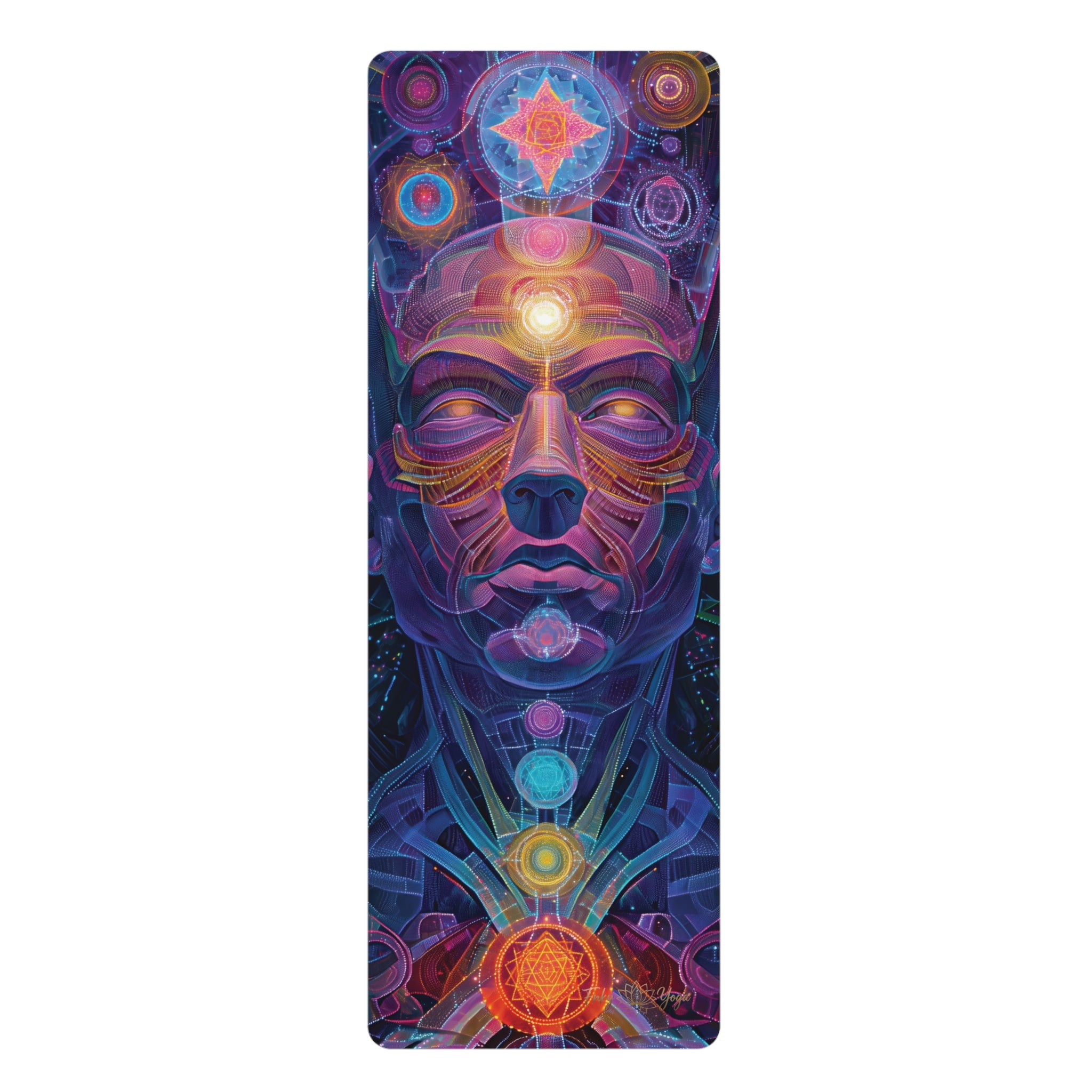 Mind, body, Soul, Chakra Alignment yoga mat Inspired by Alex Grey