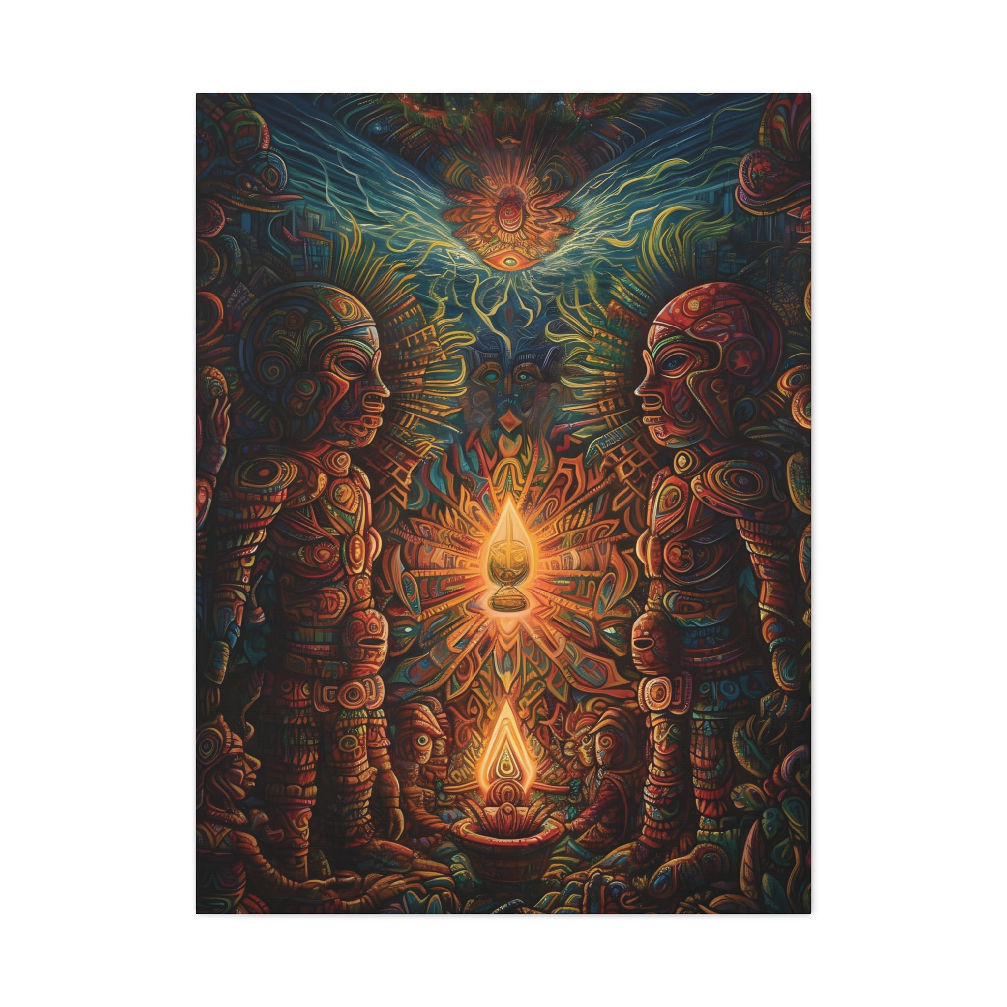 Teachers of the Light #2 Canvas Print - Spiritual Wall Art  Canvas Stretched, 1.25'' (Series 2)