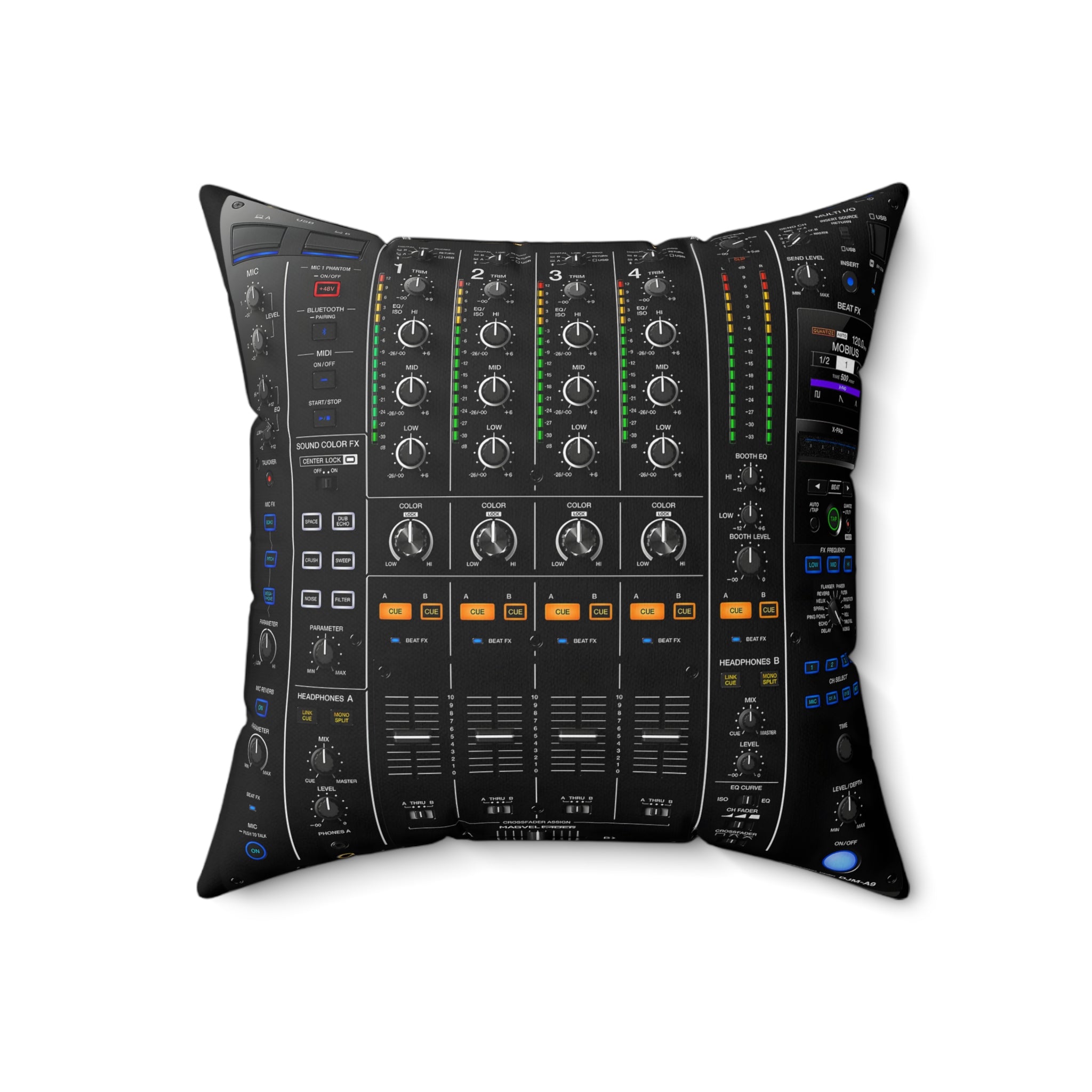 DJ Mixer and CDJ 3000 3 Piece complete Pillow set