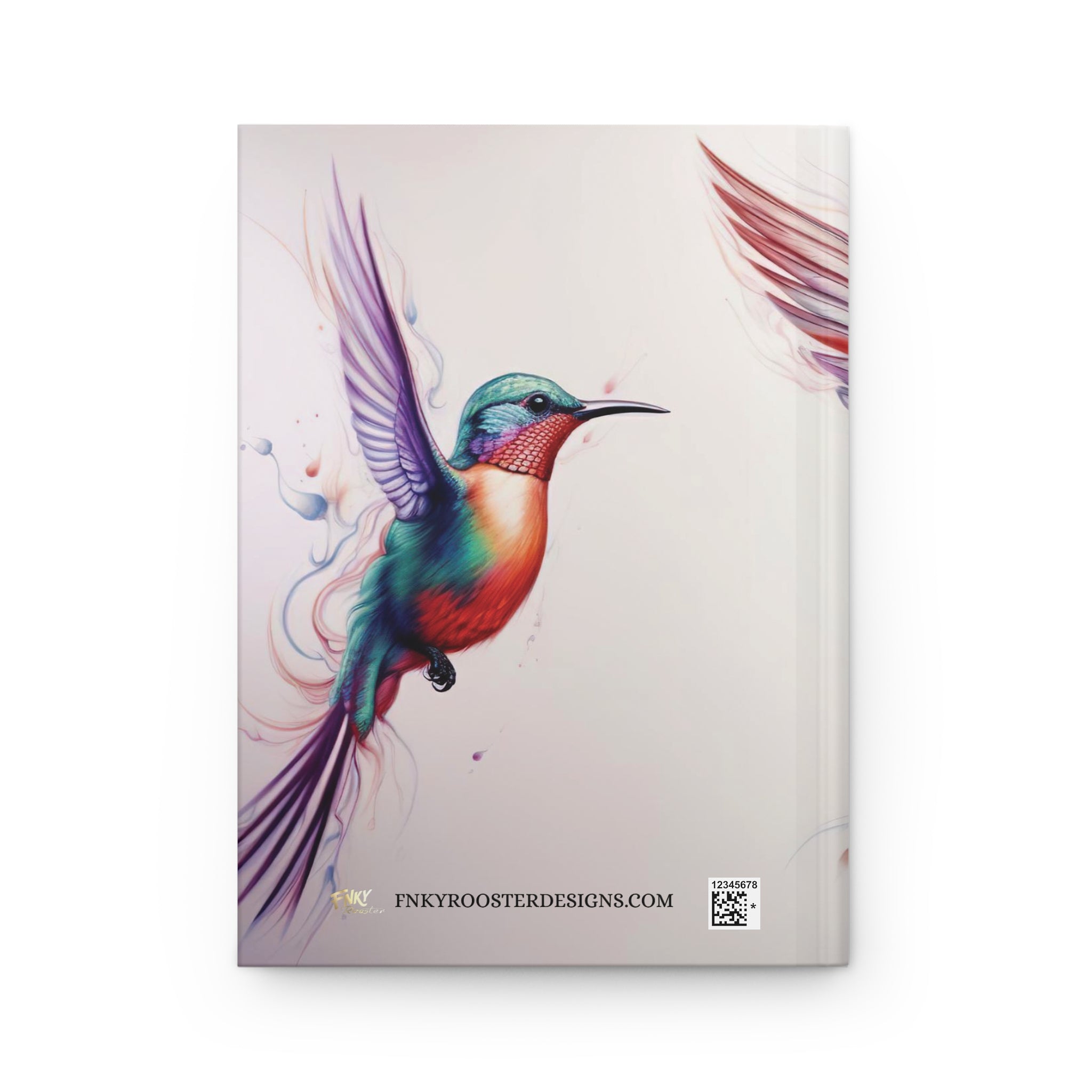 Enchanting Hummingbird" Line Ruled Hardcover Matte Journal