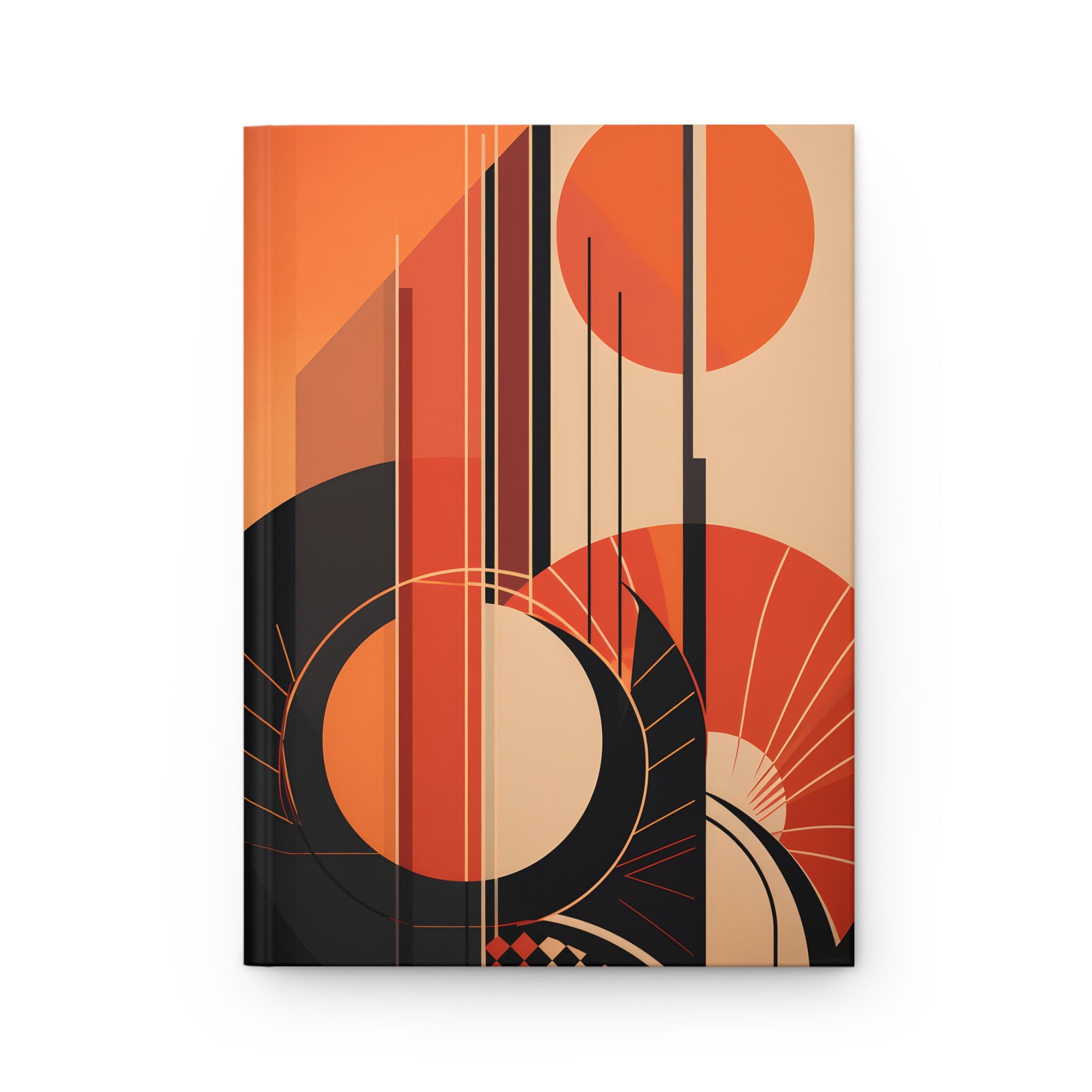Art Deco Rule-Lined Hardcover Journal (Back to School / Gratitude / Manifesting Journal)
