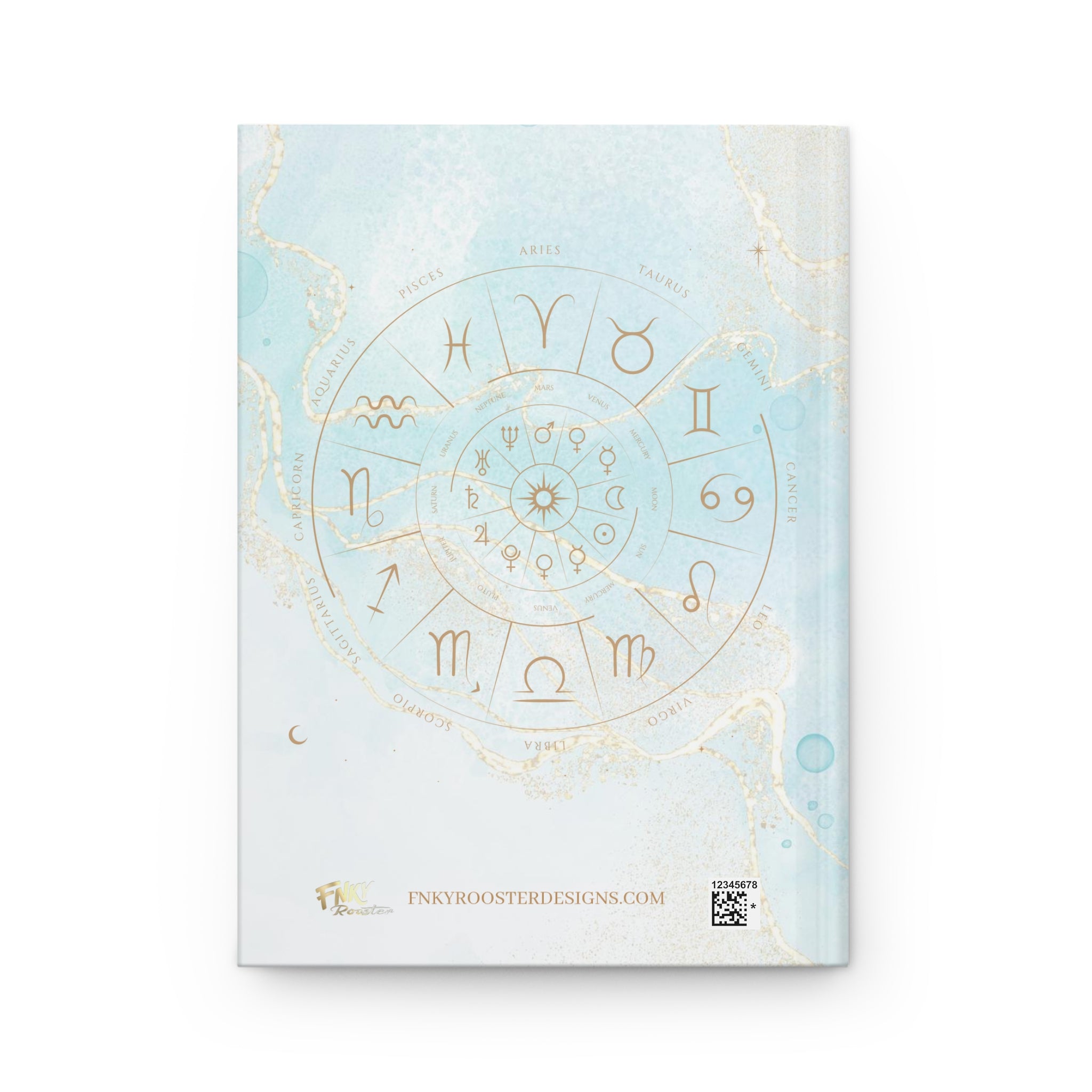 Aquarius Horoscope Zodiac Matte Hardcover Journal – Rule Lined Pages for the Visionary Aquarian