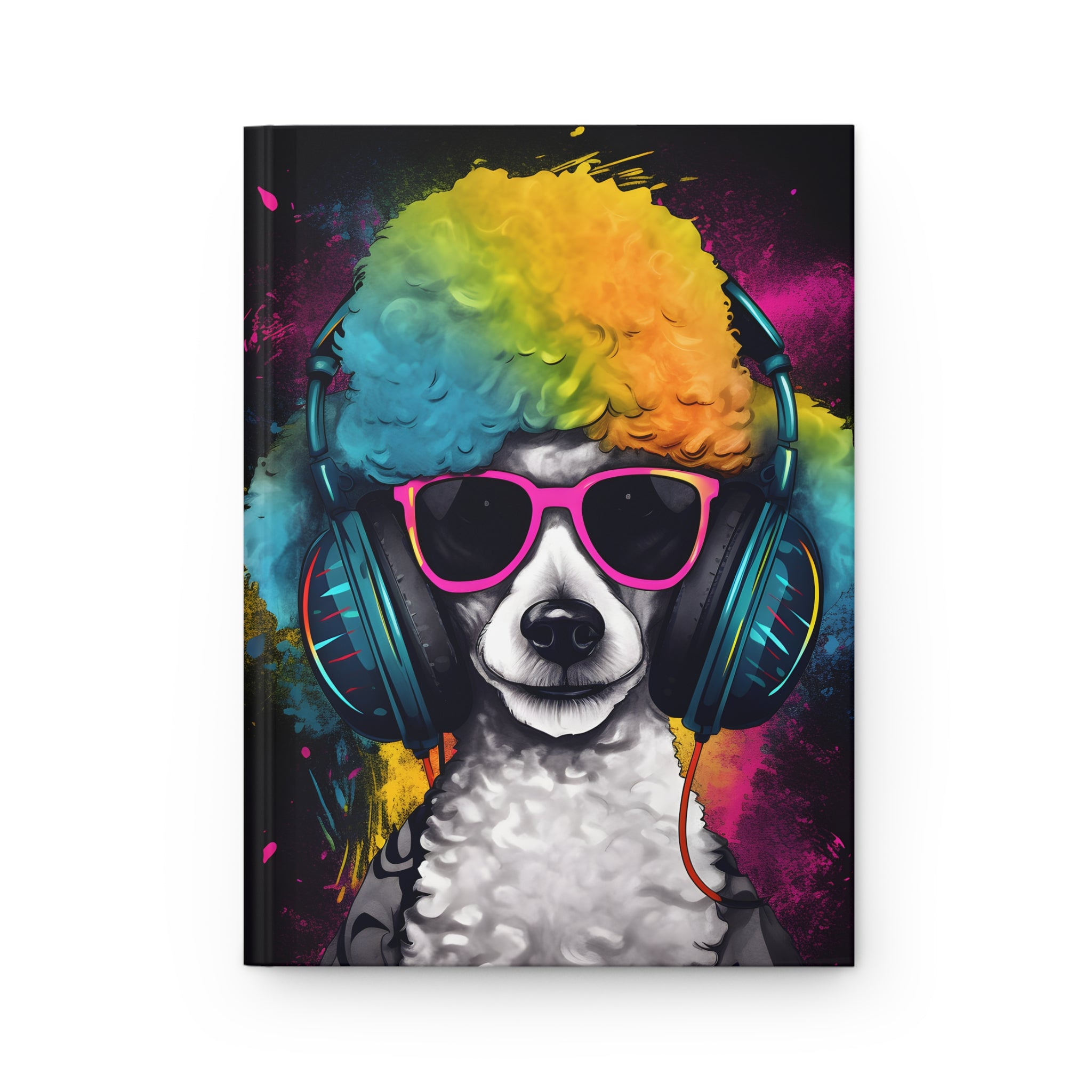 Street Chic Poodle Hardcover Journal Great gift for Dog lovers (Gratitude / Manifesting / Affirmation)
