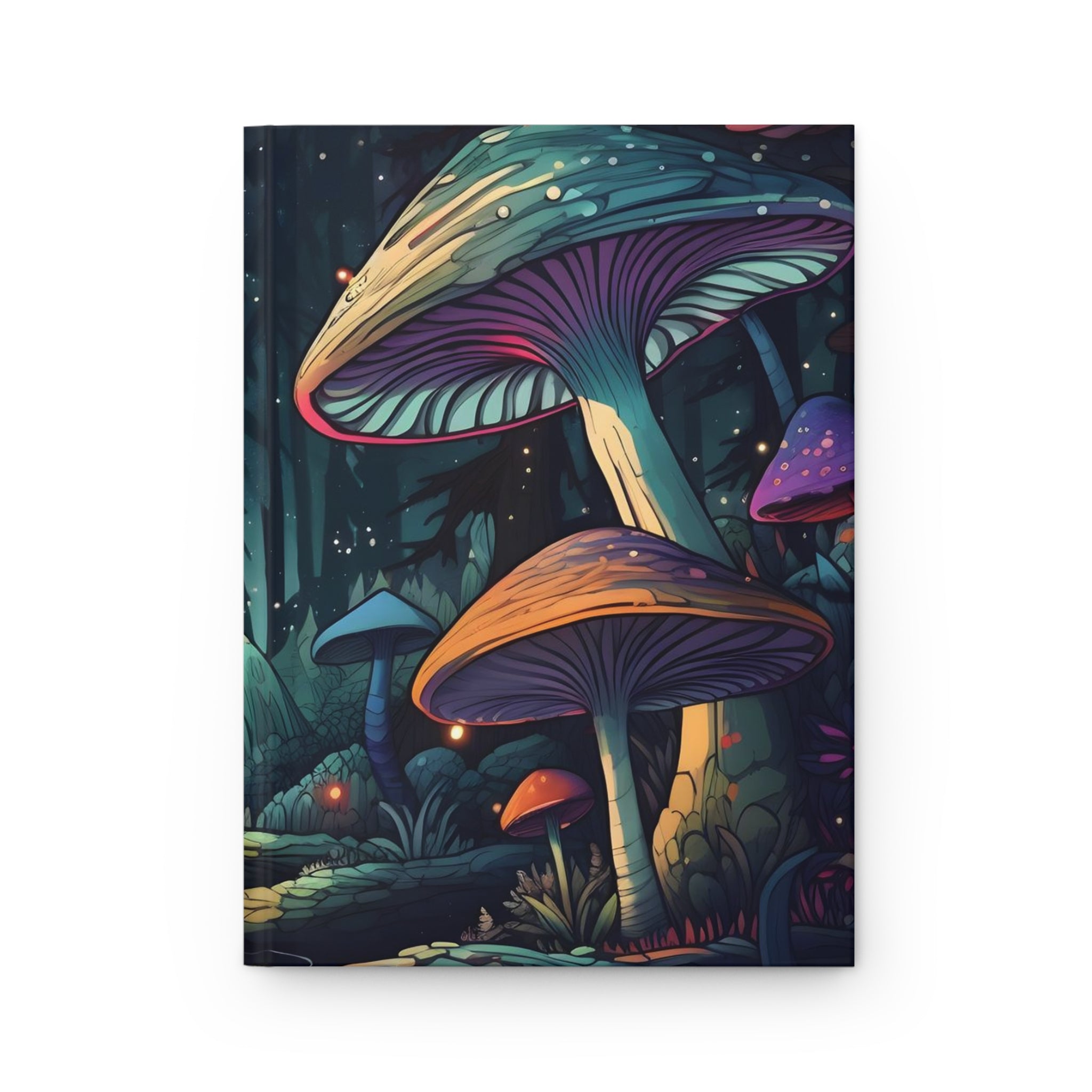 Mushroom Journal Hardcover Matte Notebook (Gratitude / Manifesting / Affirmation)