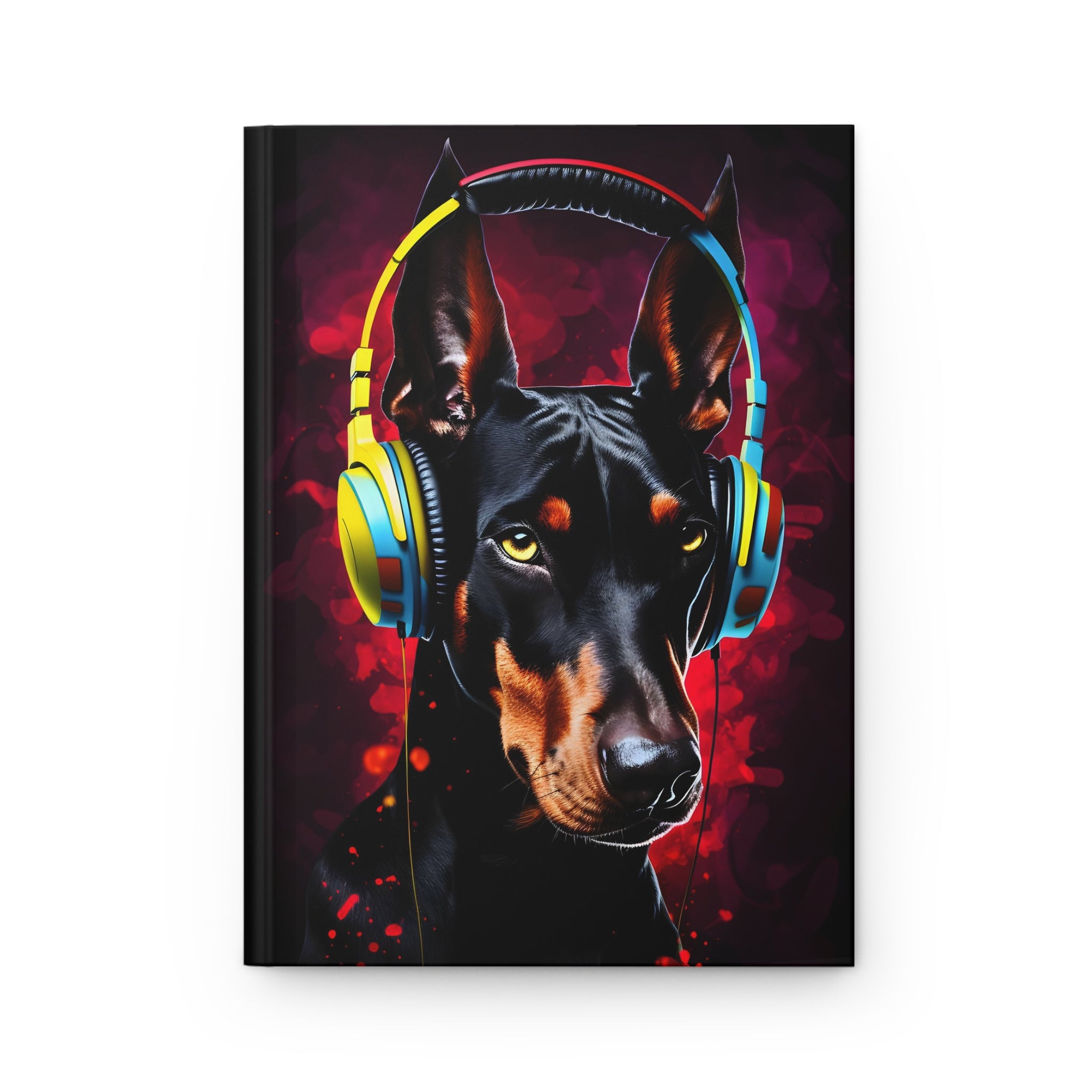 Doberman Beats Street Art Hardcover Journal Great gift for Dog lovers (Gratitude / Manifesting / Affirmation)