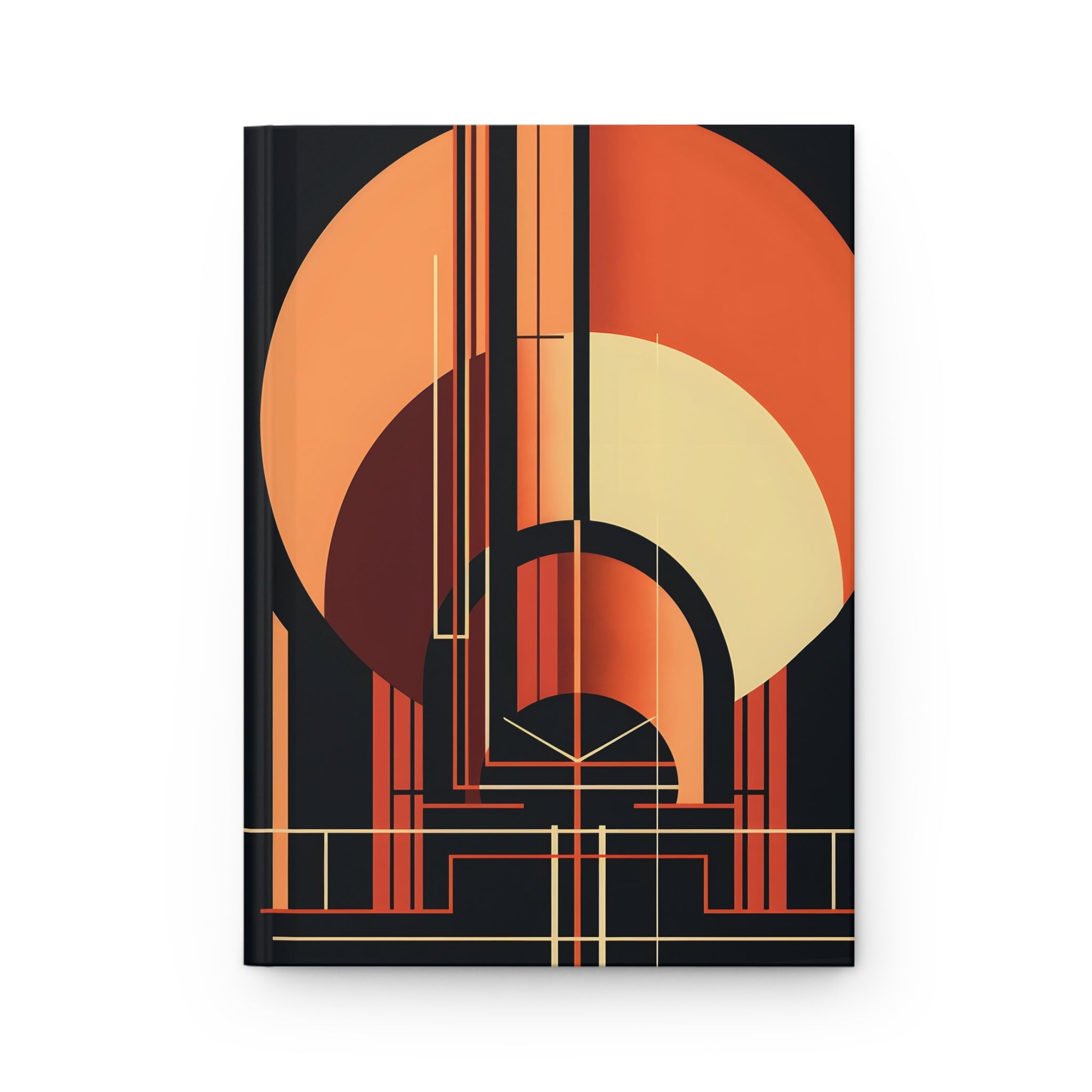 Art Deco Rule-Lined Hardcover Journal (Back to School / Gratitude / Manifesting Journal)
