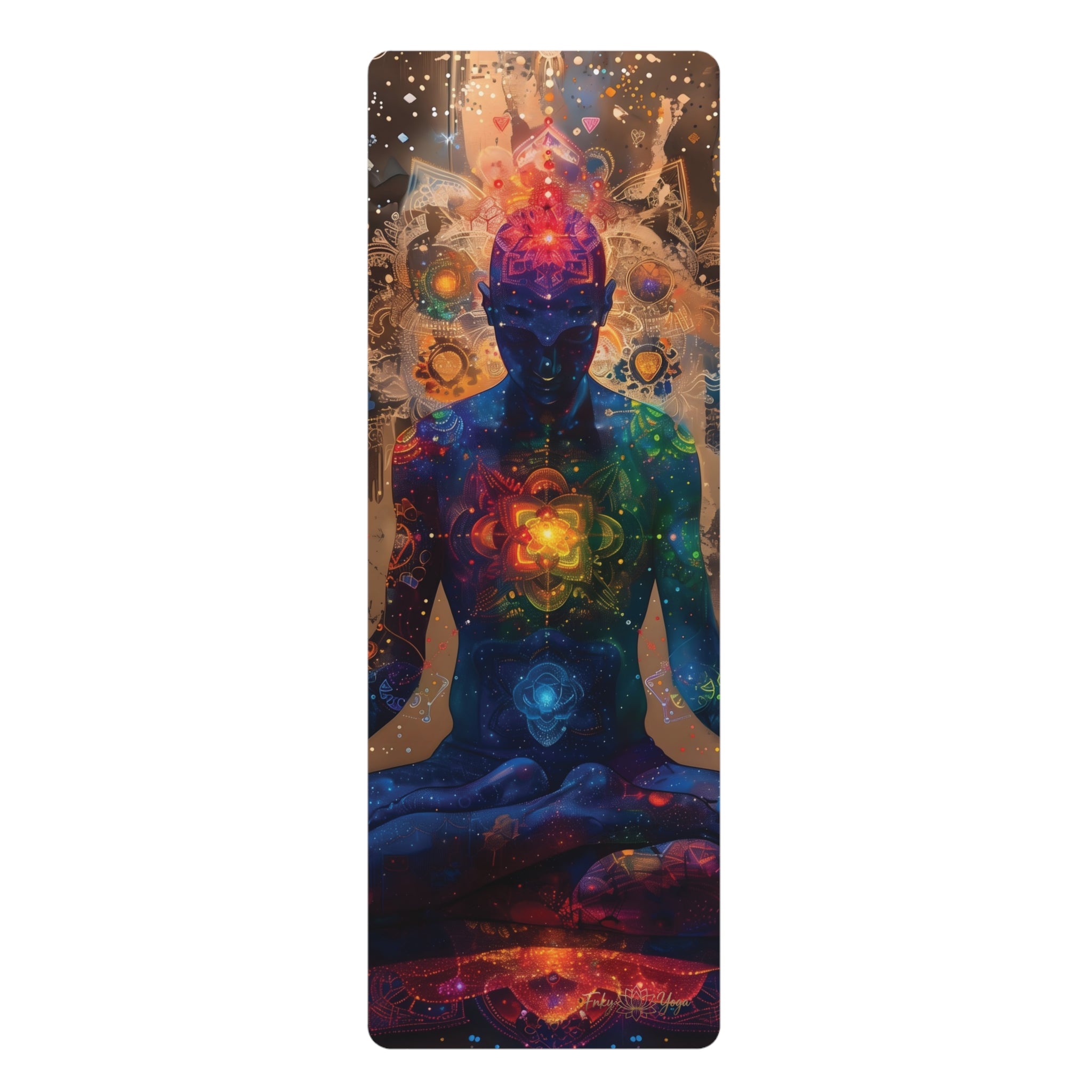 Chakra Meditation Alex Grey Inspired Yoga Mat