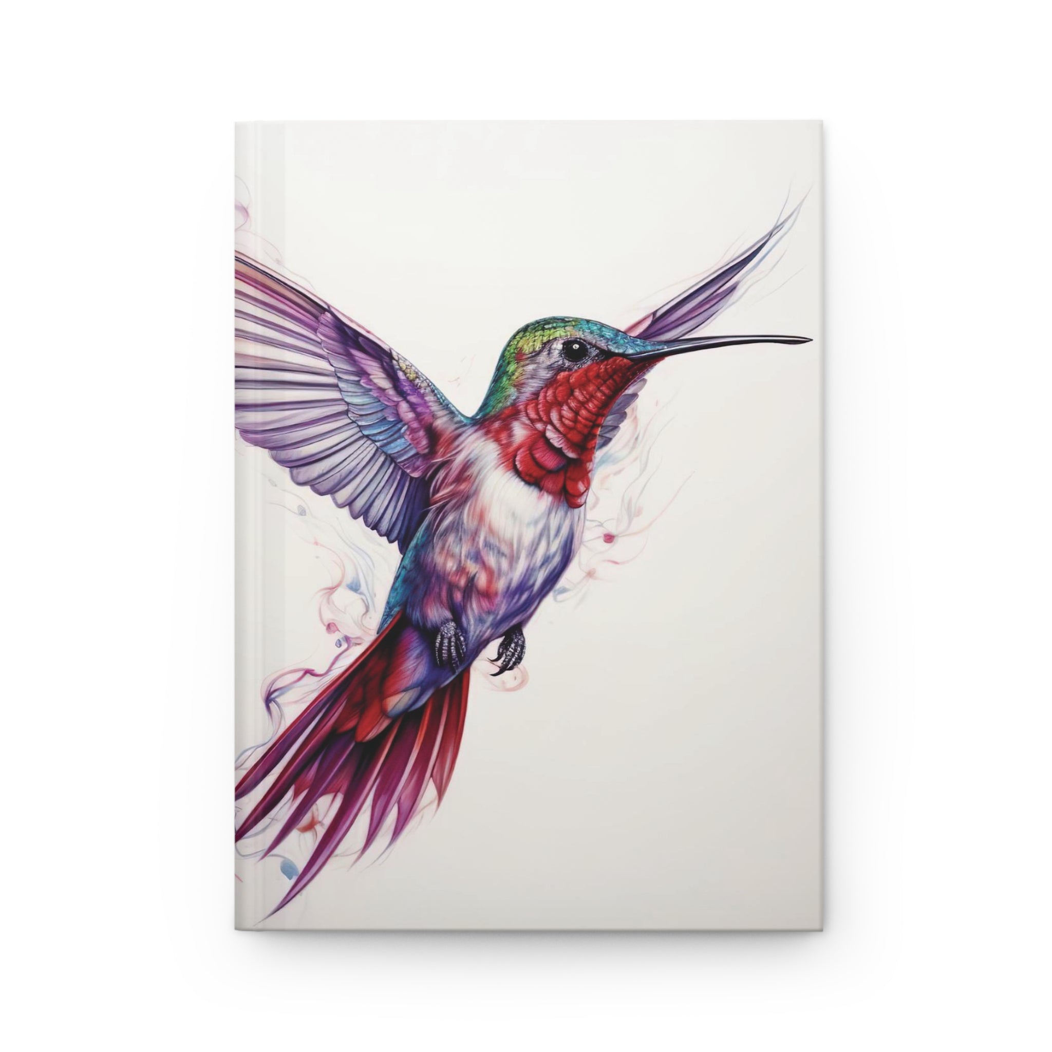 Enchanting Hummingbird" Line Ruled Hardcover Matte Journal