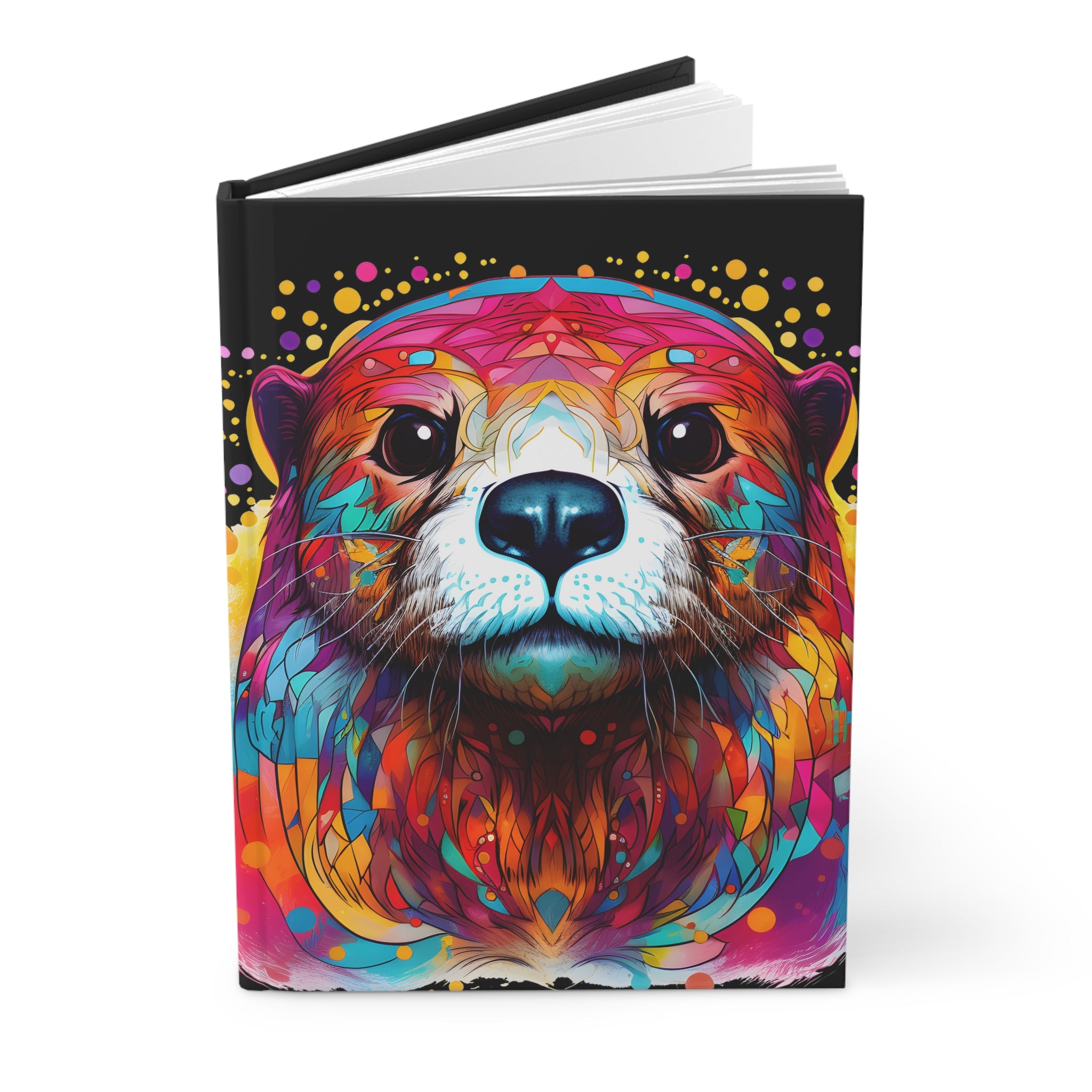 Sacred Otter Black Hardcover Journal (Back to School / Gratitude / Manifesting Journal)