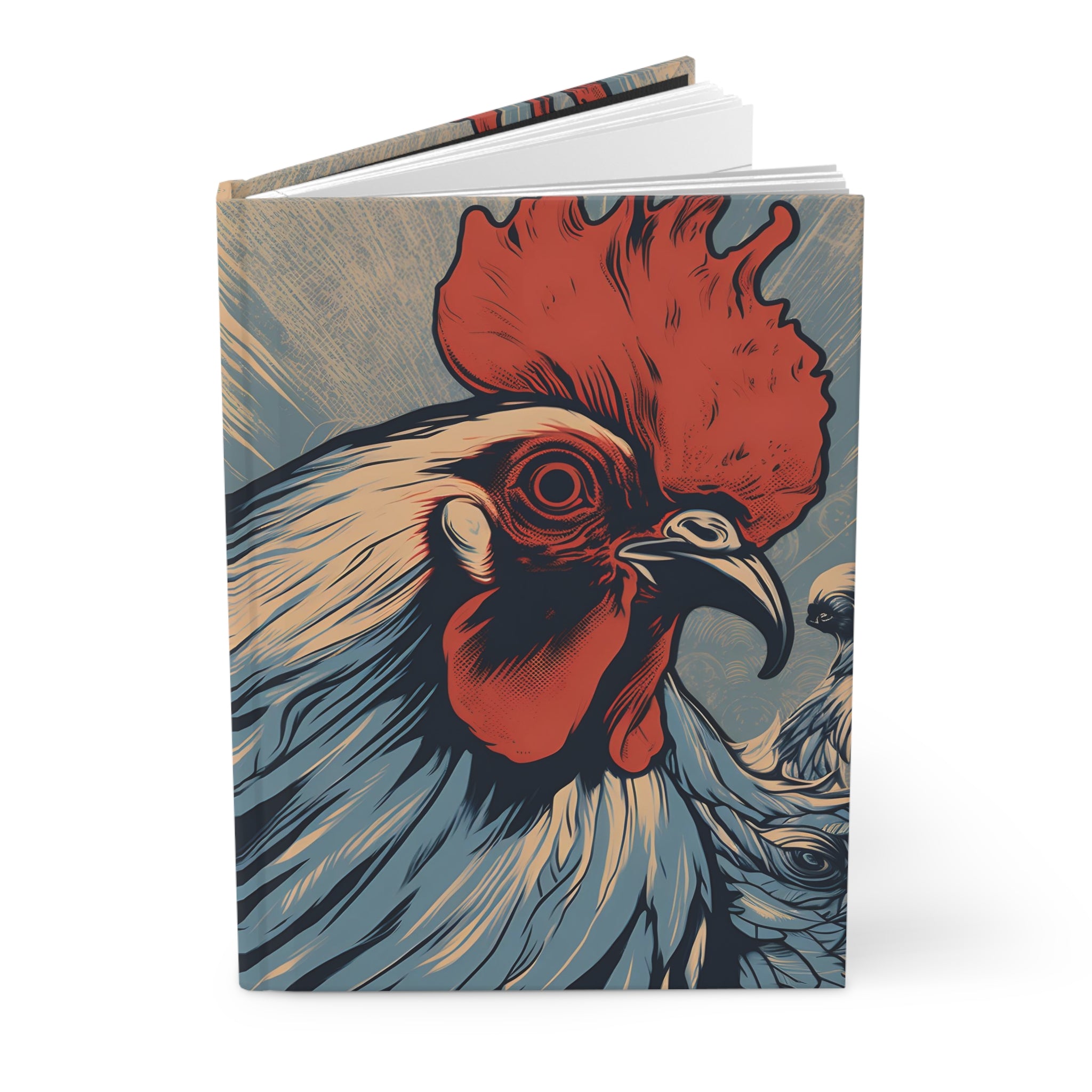 FNKY Rooster Hard Cover Notebook or Journal (Back to School / Gratitude / Manifesting Journal)
