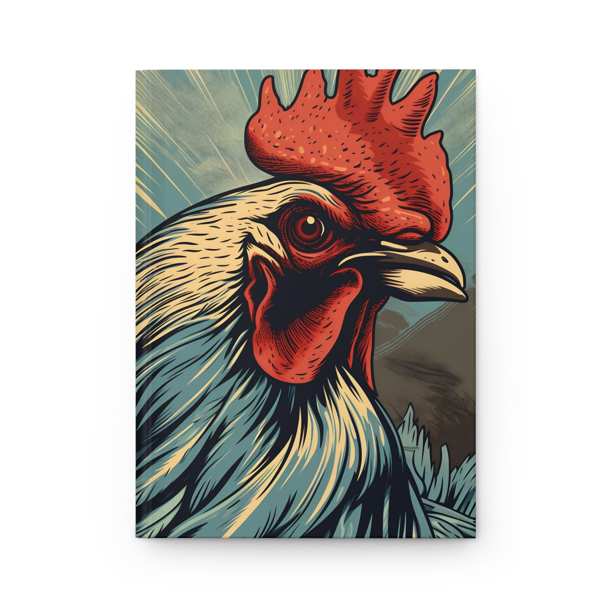 FNKY Rooster Hard Cover Notebook or Journal (Back to School / Gratitude / Manifesting Journal)