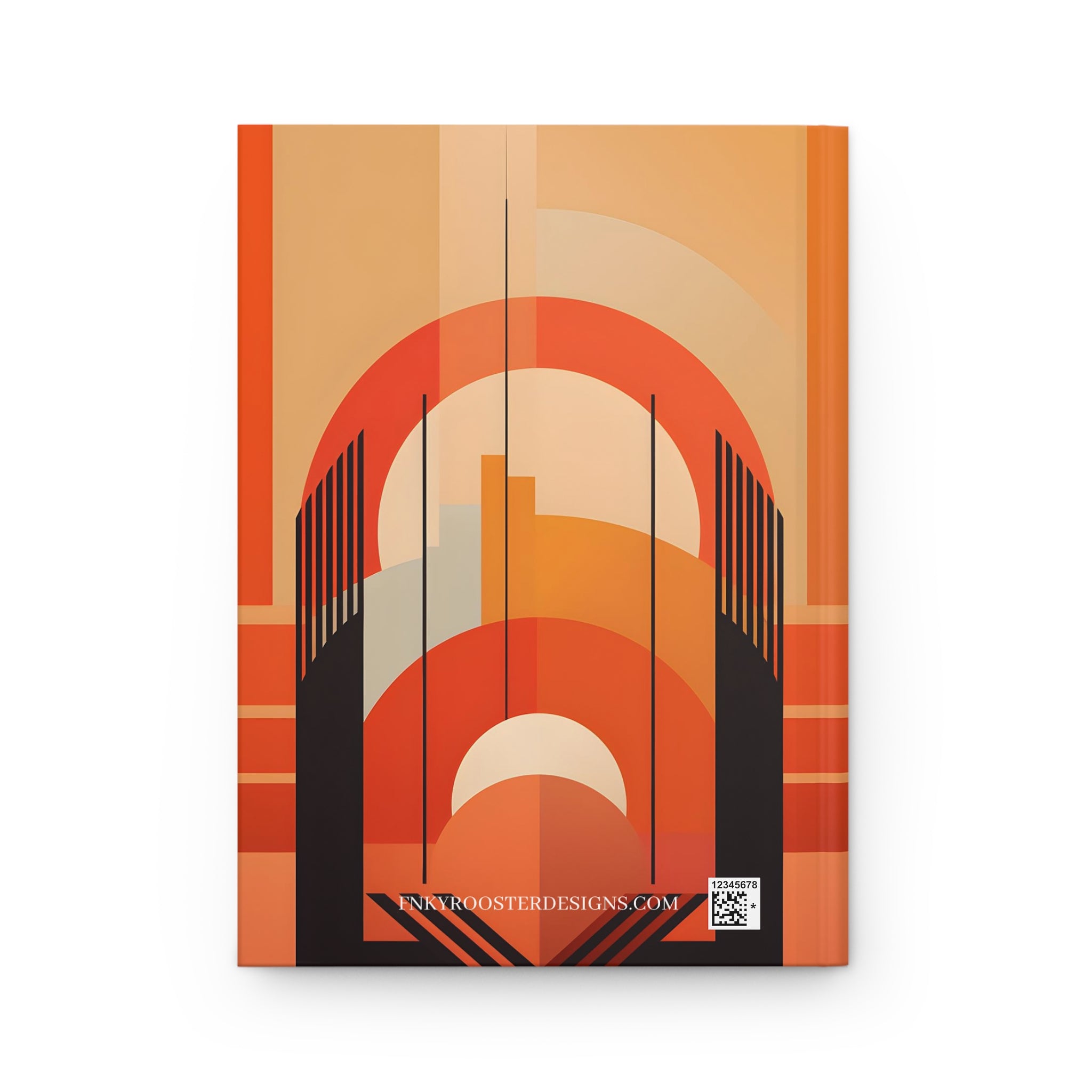 Art Deco Rule-Lined Hardcover Journal (Back to School / Gratitude / Manifesting Journal)