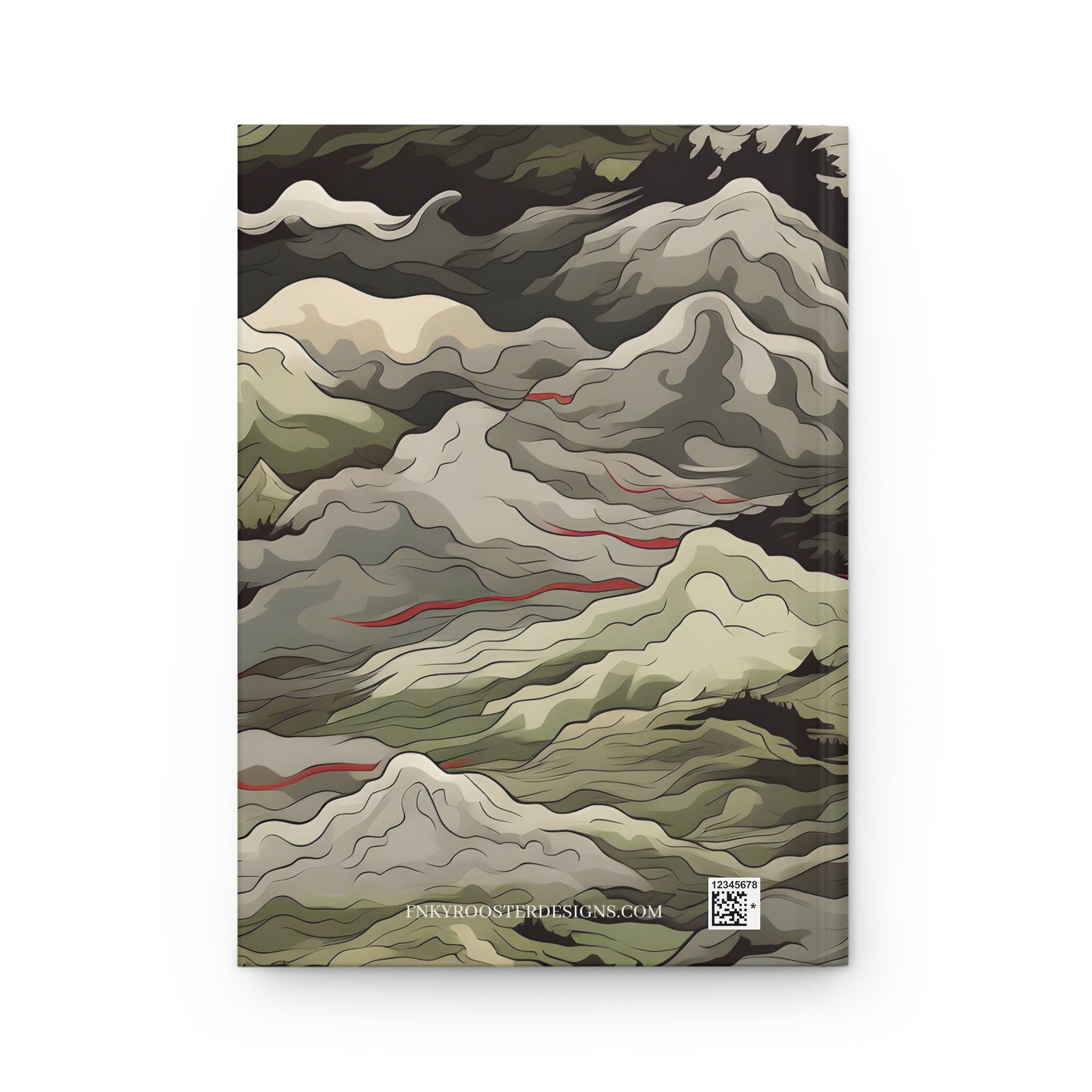 Mountain Camouflage Hardcover Journal - Ruled Pages - Outdoor Adventure Notebook - Hiking, Camping, Hunting Journal - Gift for Nature Lovers