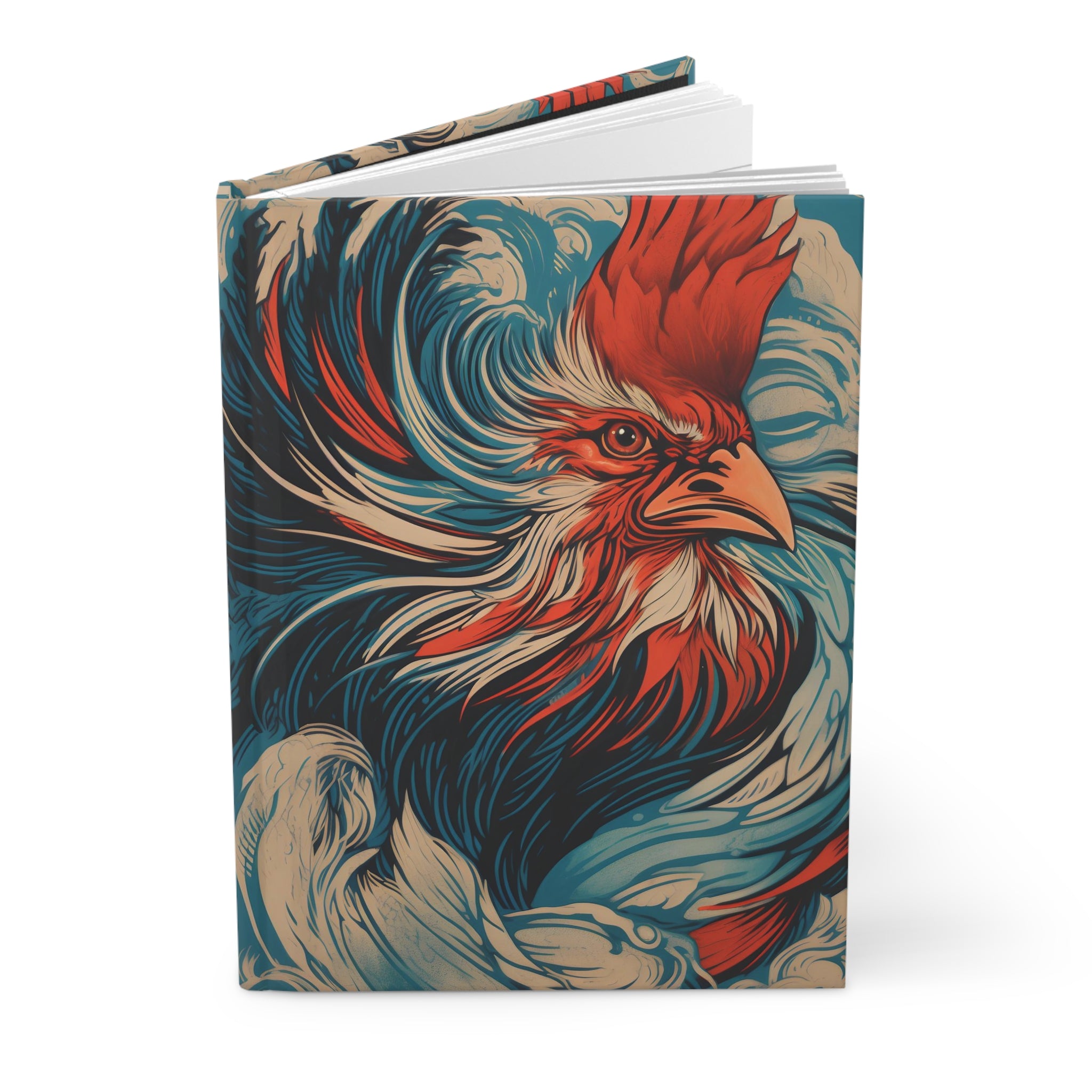 FNKY Rooster Hard Cover Notebook or Journal (Back to School / Gratitude / Manifesting Journal)