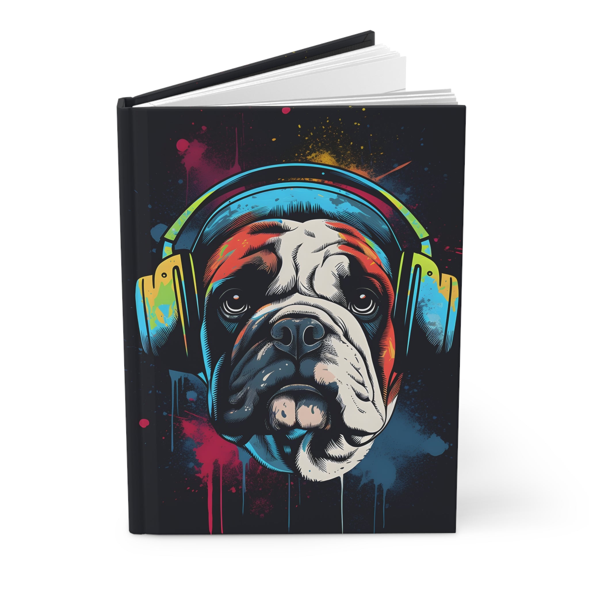 Bulldog Blitz Street Art Hardcover Journal (Back to School / Gratitude / Manifesting Journal)