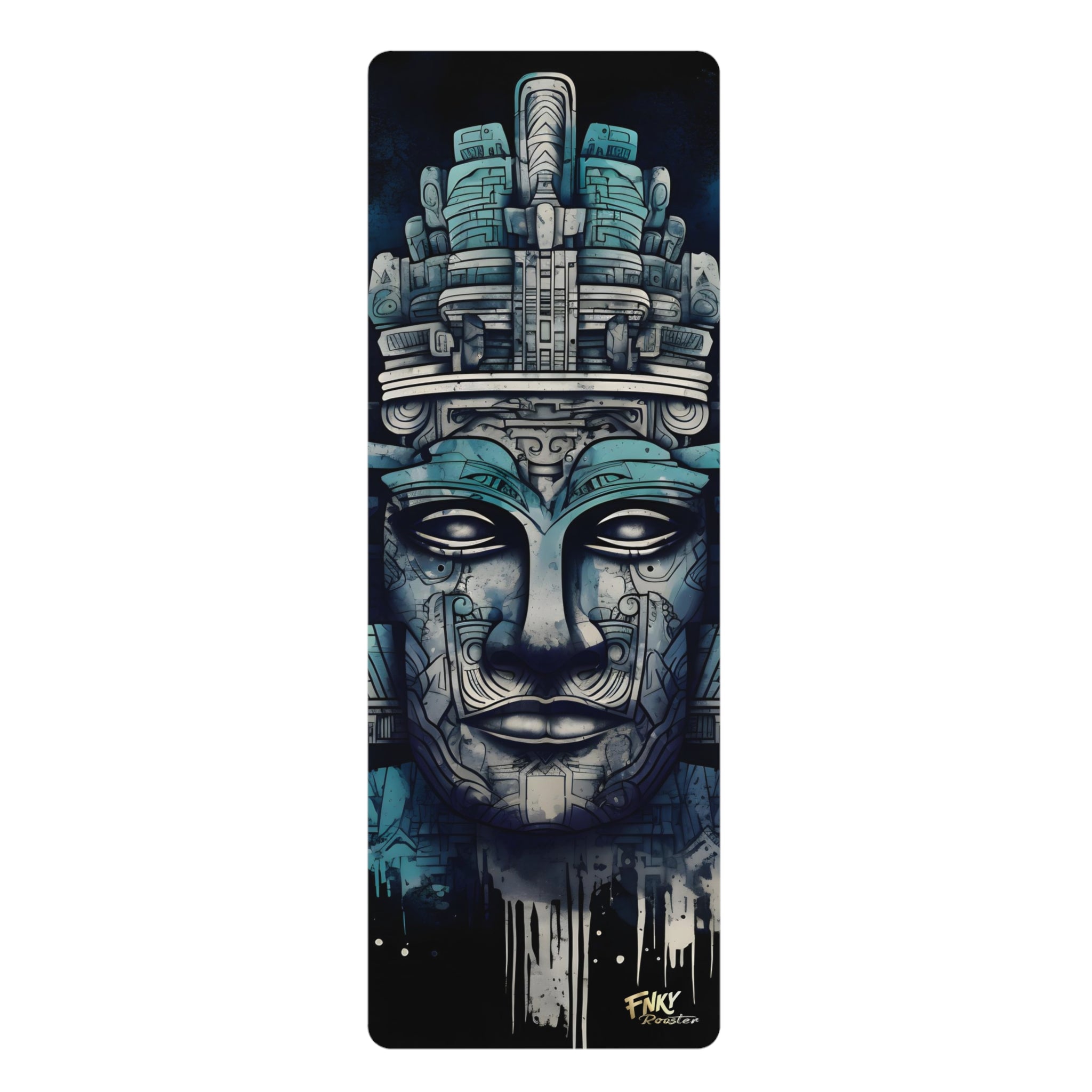 Ancient Mayan Design Yoga Mat Perfect for Vinyasa, Ashtanga, Pilates & Home Workouts