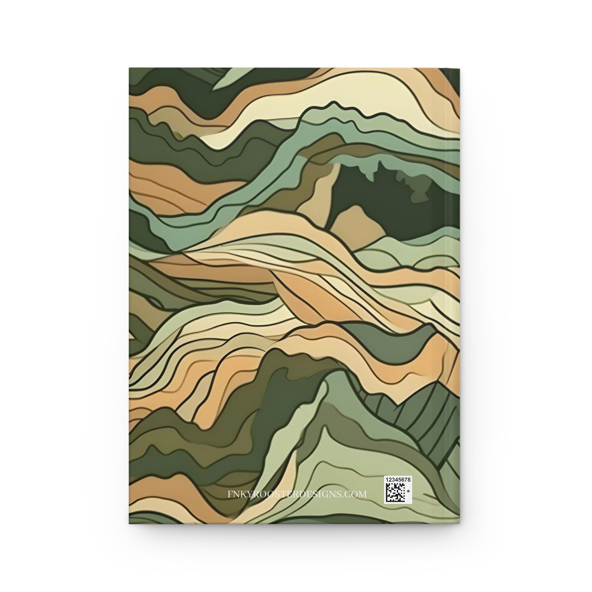Mountain Camouflage Hardcover Journal - Ruled Pages - Outdoor Adventure Notebook - Hiking, Camping, Hunting Journal - Gift for Nature Lovers