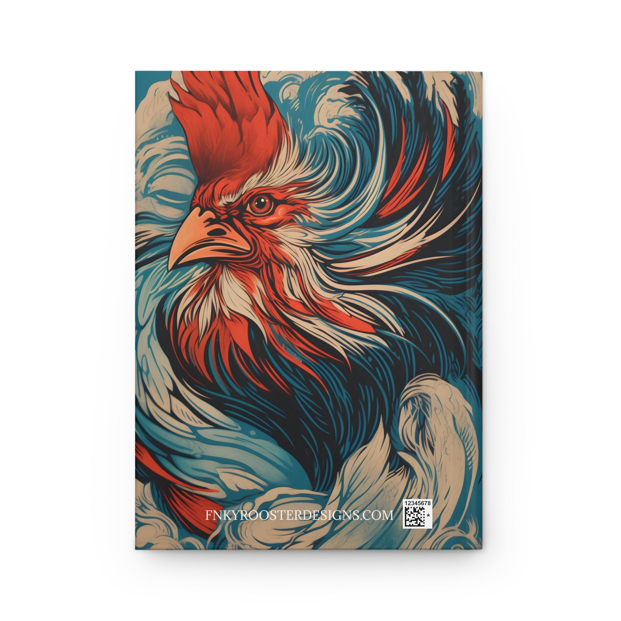 FNKY Rooster Hard Cover Notebook or Journal (Back to School / Gratitude / Manifesting Journal)