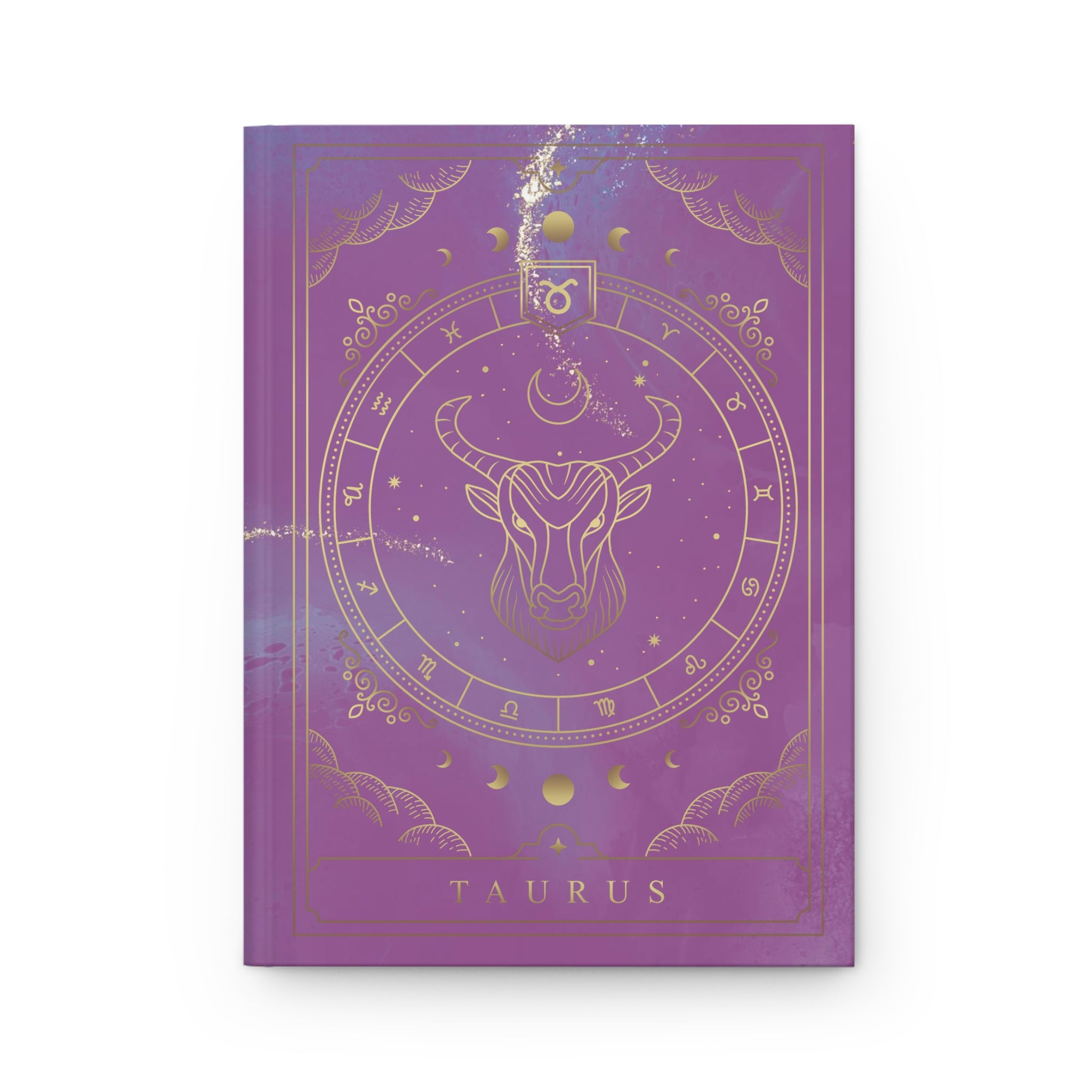 Taurus Horoscope Zodiac Matte Hardcover Journal – Rule Lined Pages for the Grounded Taurus