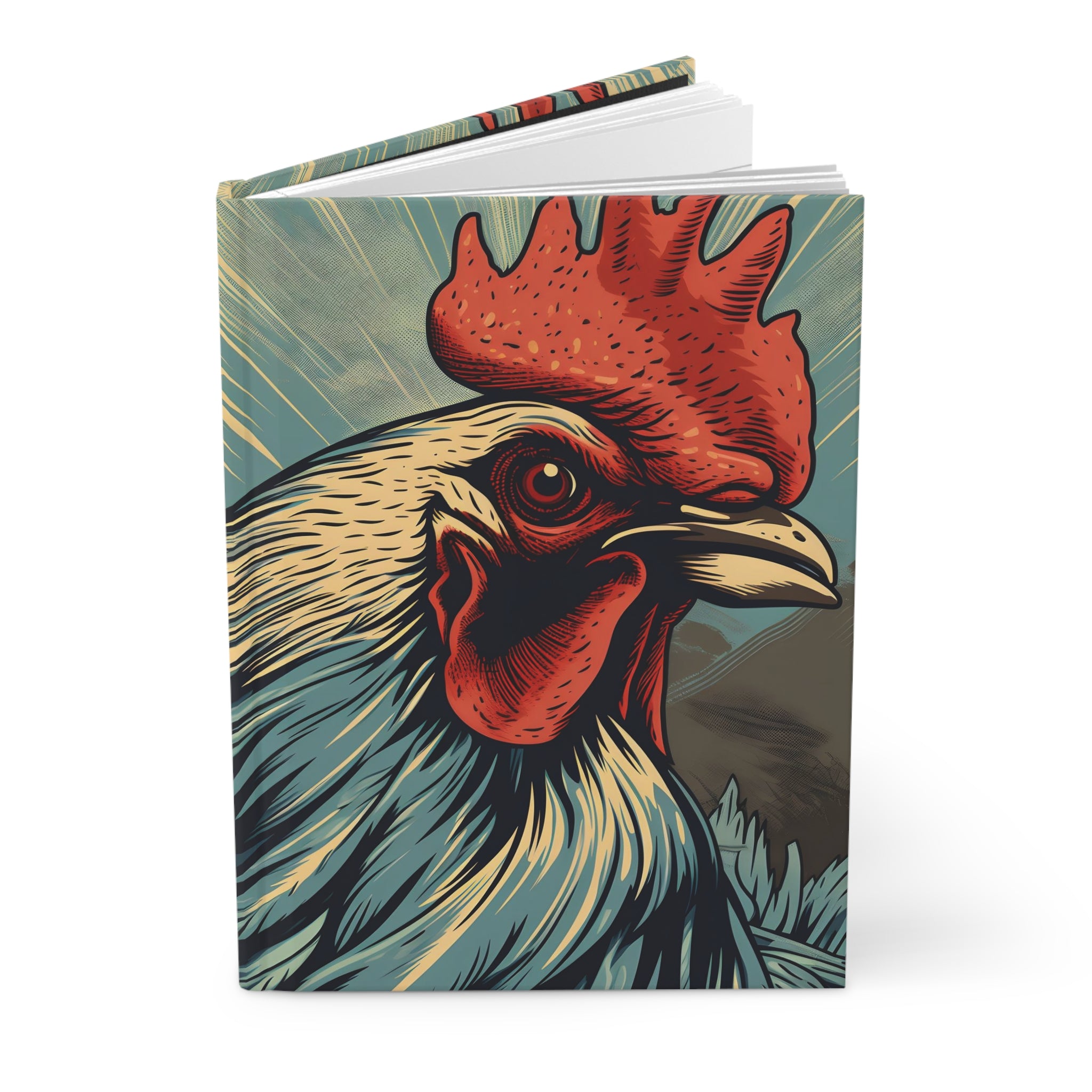 FNKY Rooster Hard Cover Notebook or Journal (Back to School / Gratitude / Manifesting Journal)