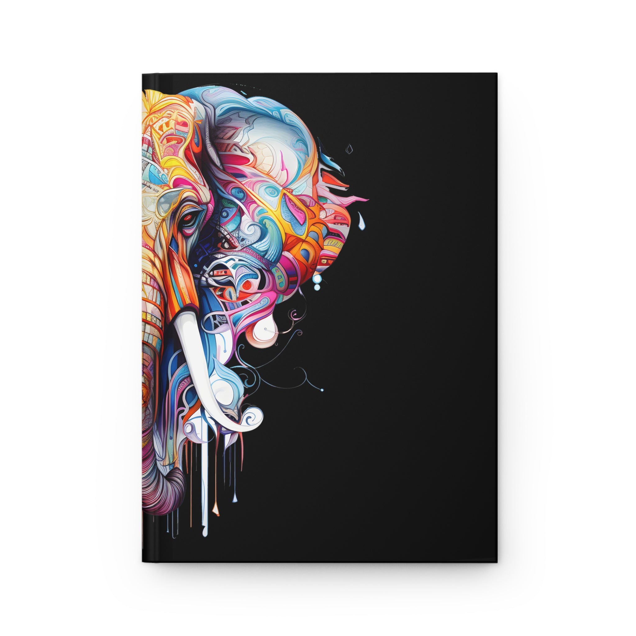 Sacred Holi Elephant Hardcover Black Journal  (Back to School / Gratitude / Manifesting Journal)