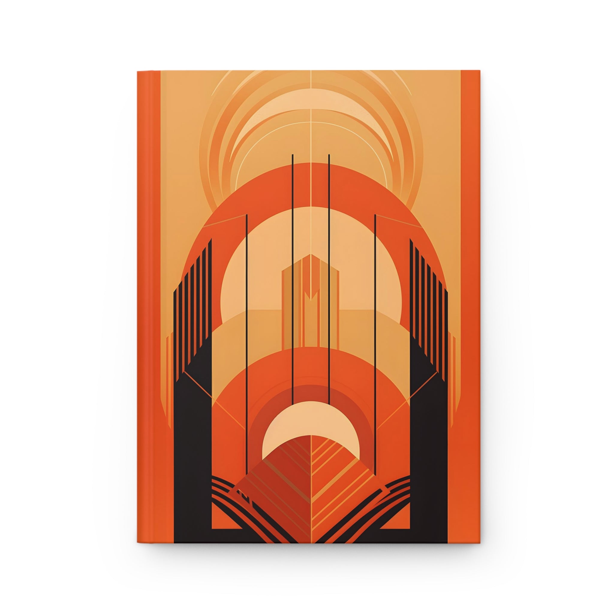 Art Deco Rule-Lined Hardcover Journal (Back to School / Gratitude / Manifesting Journal)