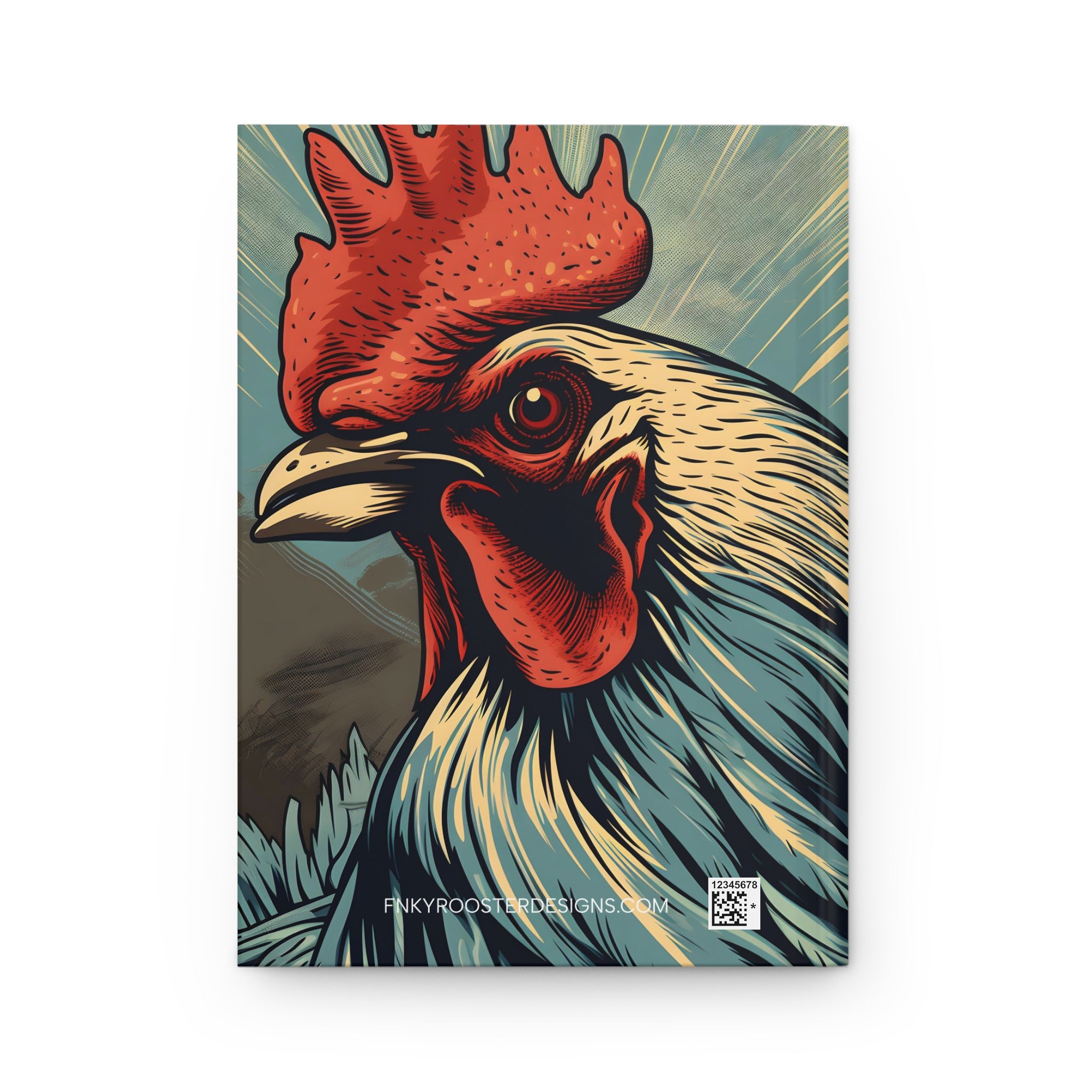 FNKY Rooster Hard Cover Notebook or Journal (Back to School / Gratitude / Manifesting Journal)