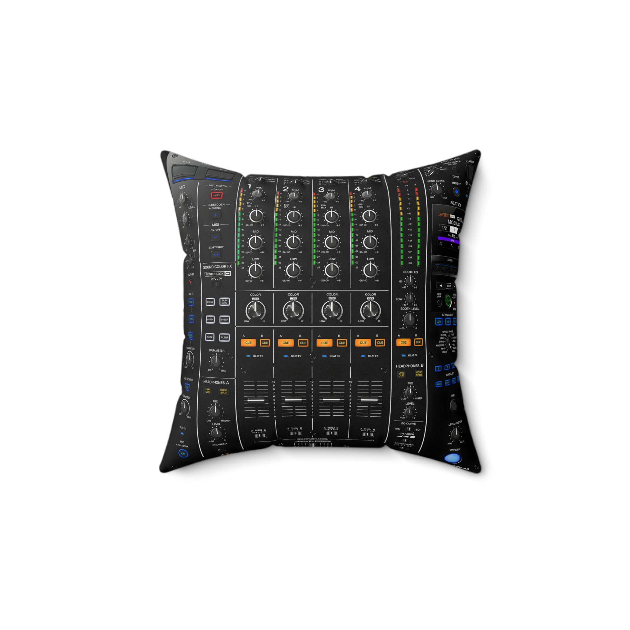 DJ Mixer Square Pillow Perfect gift for music lovers and DJ