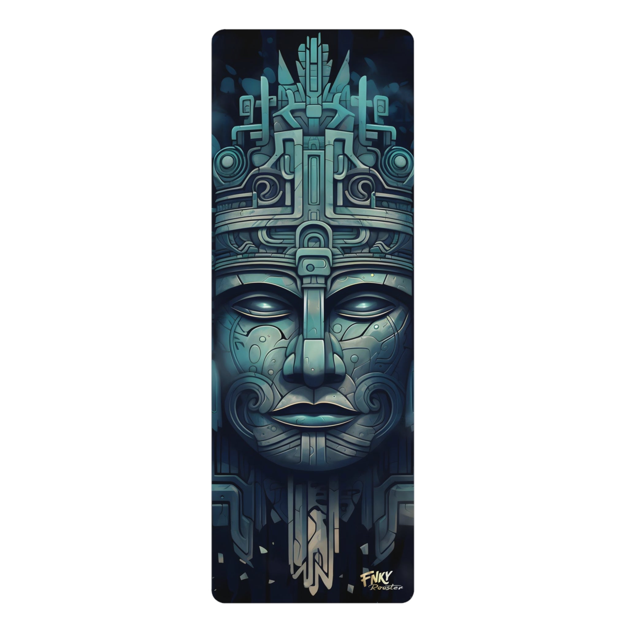 Ancient Mayan Design Yoga Mat Perfect for Vinyasa, Ashtanga, Pilates & Home Workouts - FNKY ROOSTER DESIGNS