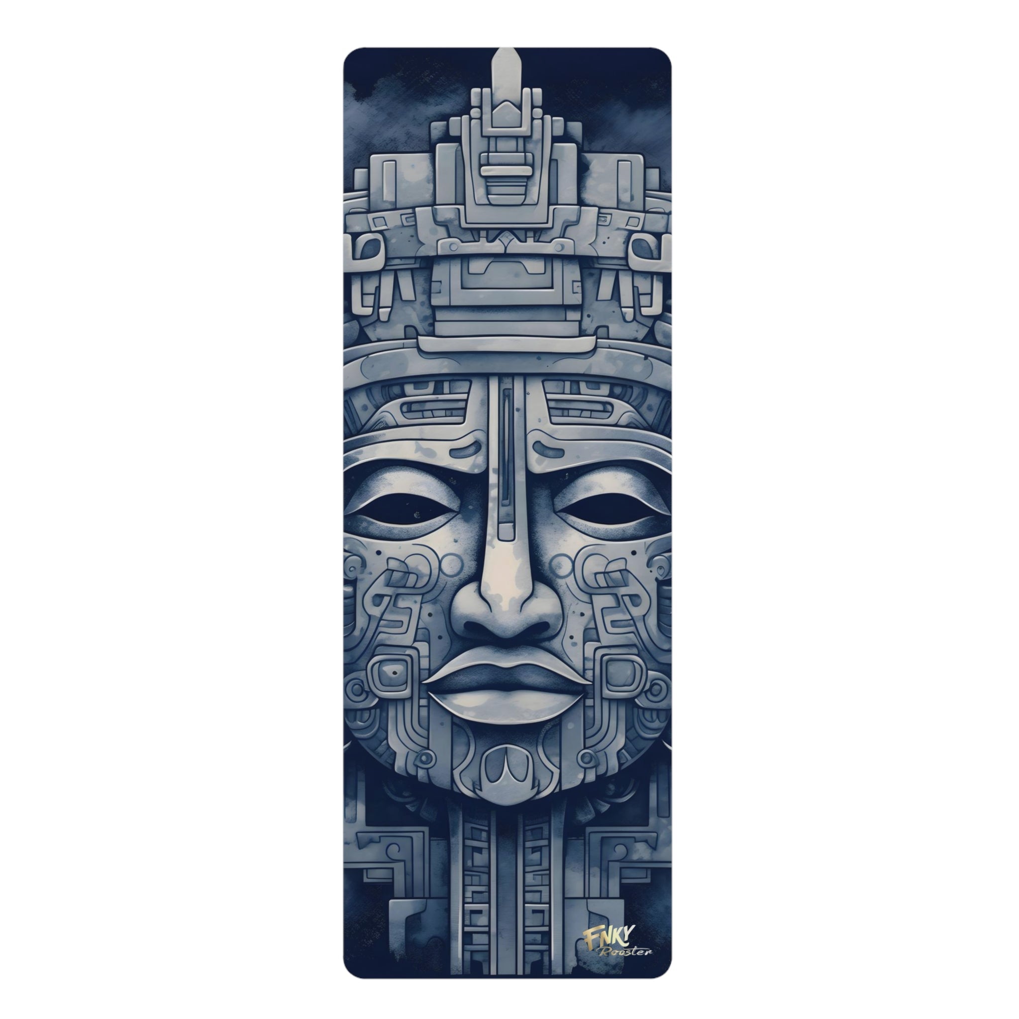 Ancient Mayan Design Yoga Mat Perfect for Vinyasa, Ashtanga, Pilates & Home Workouts - FNKY ROOSTER DESIGNS