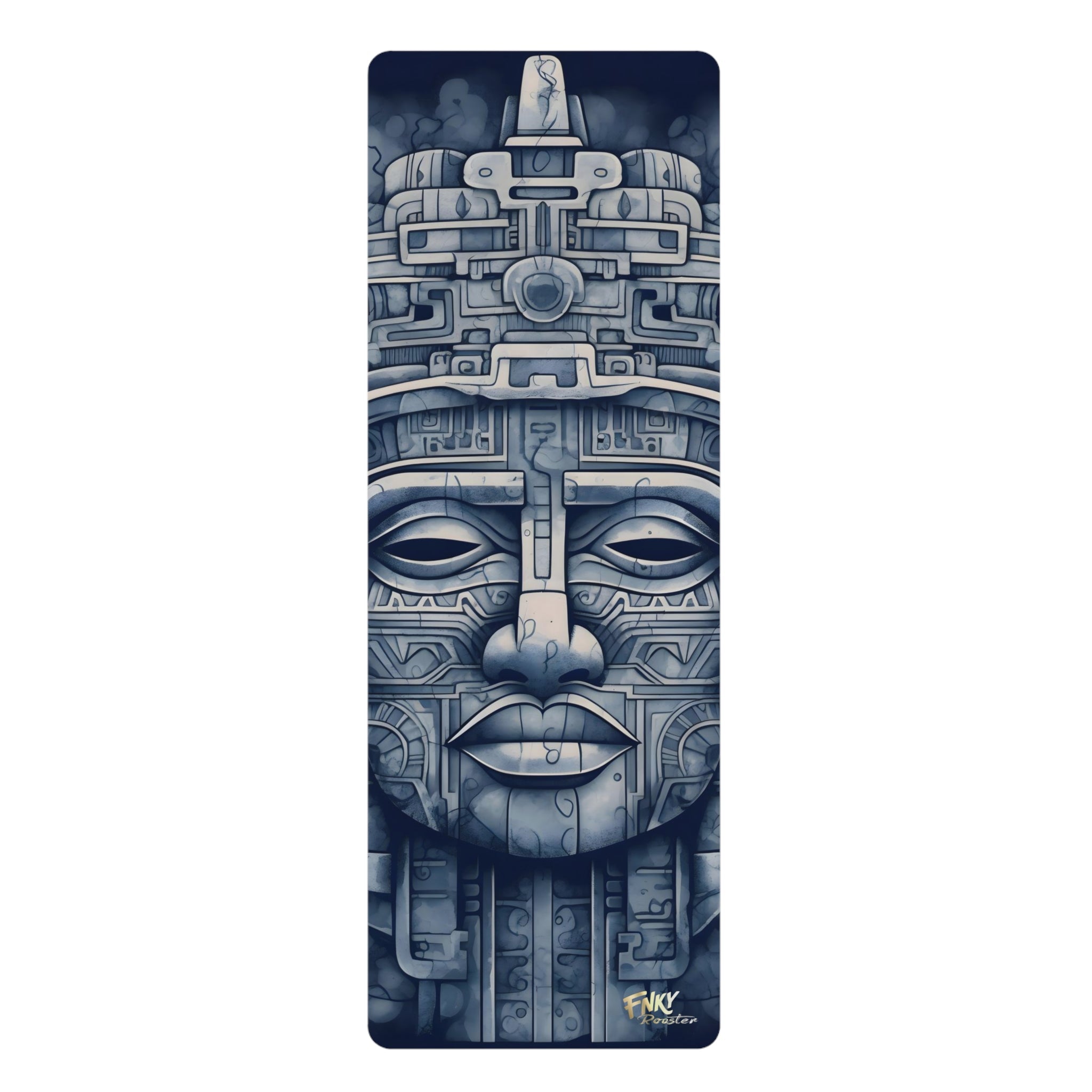 Ancient Mayan Yoga Mat Perfect for Vinyasa, Ashtanga, Pilates & Home Workouts - FNKY ROOSTER DESIGNS
