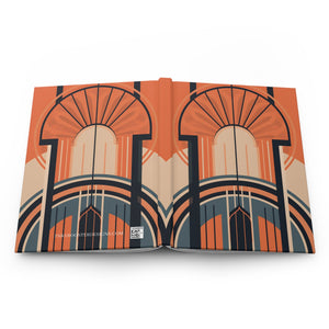 Art Deco Rule - Lined Hardcover Journal (Back to School / Gratitude / Manifesting Journal) - FNKY ROOSTER DESIGNS