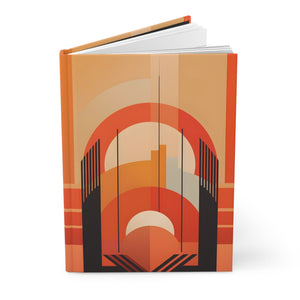 Art Deco Rule - Lined Hardcover Journal (Back to School / Gratitude / Manifesting Journal) - FNKY ROOSTER DESIGNS