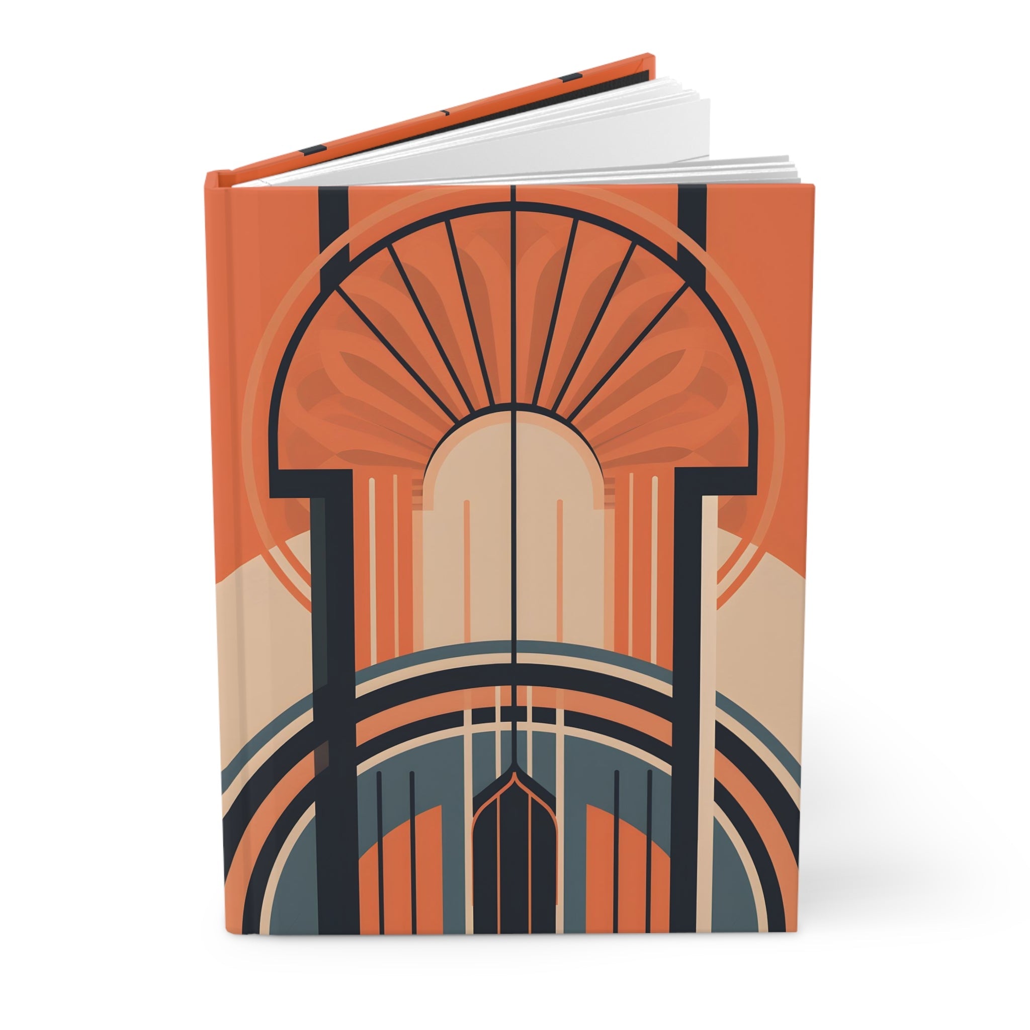Art Deco Rule - Lined Hardcover Journal (Back to School / Gratitude / Manifesting Journal) - FNKY ROOSTER DESIGNS
