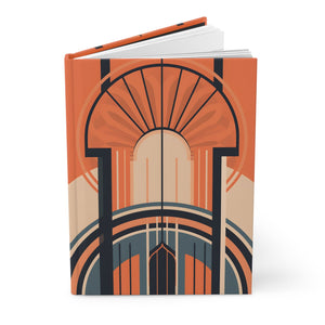 Art Deco Rule - Lined Hardcover Journal (Back to School / Gratitude / Manifesting Journal) - FNKY ROOSTER DESIGNS