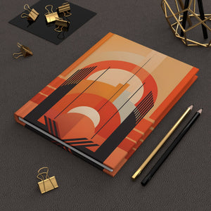 Art Deco Rule - Lined Hardcover Journal (Back to School / Gratitude / Manifesting Journal) - FNKY ROOSTER DESIGNS