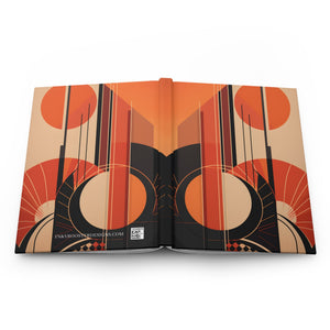 Art Deco Rule - Lined Hardcover Journal (Back to School / Gratitude / Manifesting Journal) - FNKY ROOSTER DESIGNS