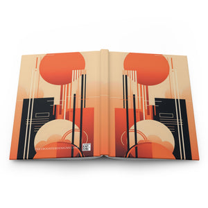 Art Deco Rule - Lined Hardcover Journal (Back to School / Gratitude / Manifesting Journal) - FNKY ROOSTER DESIGNS