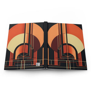 Art Deco Rule - Lined Hardcover Journal (Back to School / Gratitude / Manifesting Journal) - FNKY ROOSTER DESIGNS