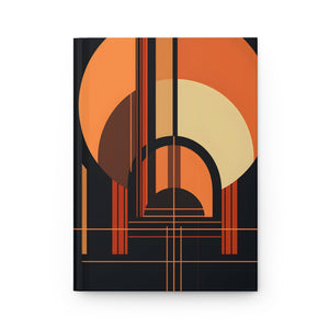 Art Deco Rule - Lined Hardcover Journal (Back to School / Gratitude / Manifesting Journal) - FNKY ROOSTER DESIGNS