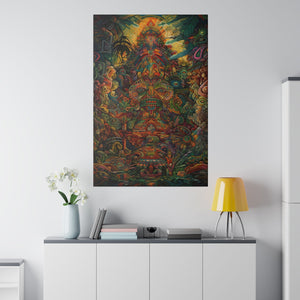 Ayahuasca Plant Medicine Peruvian Art Inspired Sacred Vision Canvas Print - Spiritual Wall Art .75" Canvas - FNKY ROOSTER DESIGNS