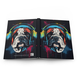 Bulldog Blitz Street Art Hardcover Journal (Back to School / Gratitude / Manifesting Journal) - FNKY ROOSTER DESIGNS