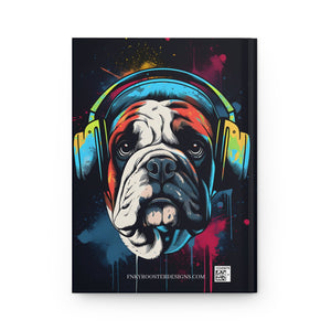 Bulldog Blitz Street Art Hardcover Journal (Back to School / Gratitude / Manifesting Journal) - FNKY ROOSTER DESIGNS
