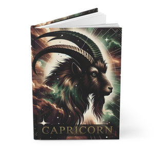 Capricorn Sea goat Zodiac Hardcover Journal - FNKY ROOSTER DESIGNS