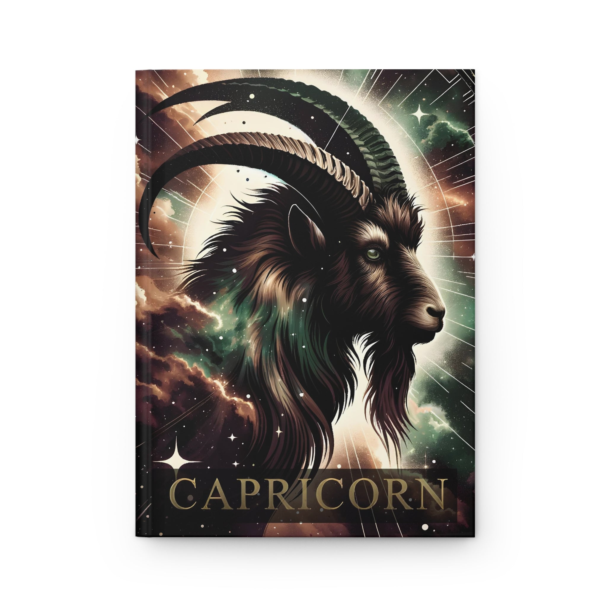 Capricorn Sea goat Zodiac Hardcover Journal - FNKY ROOSTER DESIGNS