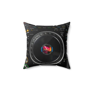 CDJ3000 Pillow Spun Polyester Square Pillow for music lovers and DJ - FNKY ROOSTER DESIGNS