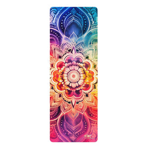 Cosmic Mandala Yoga Mat Perfect for Vinyasa, Ashtanga, Pilates & Home Workouts - FNKY ROOSTER DESIGNS
